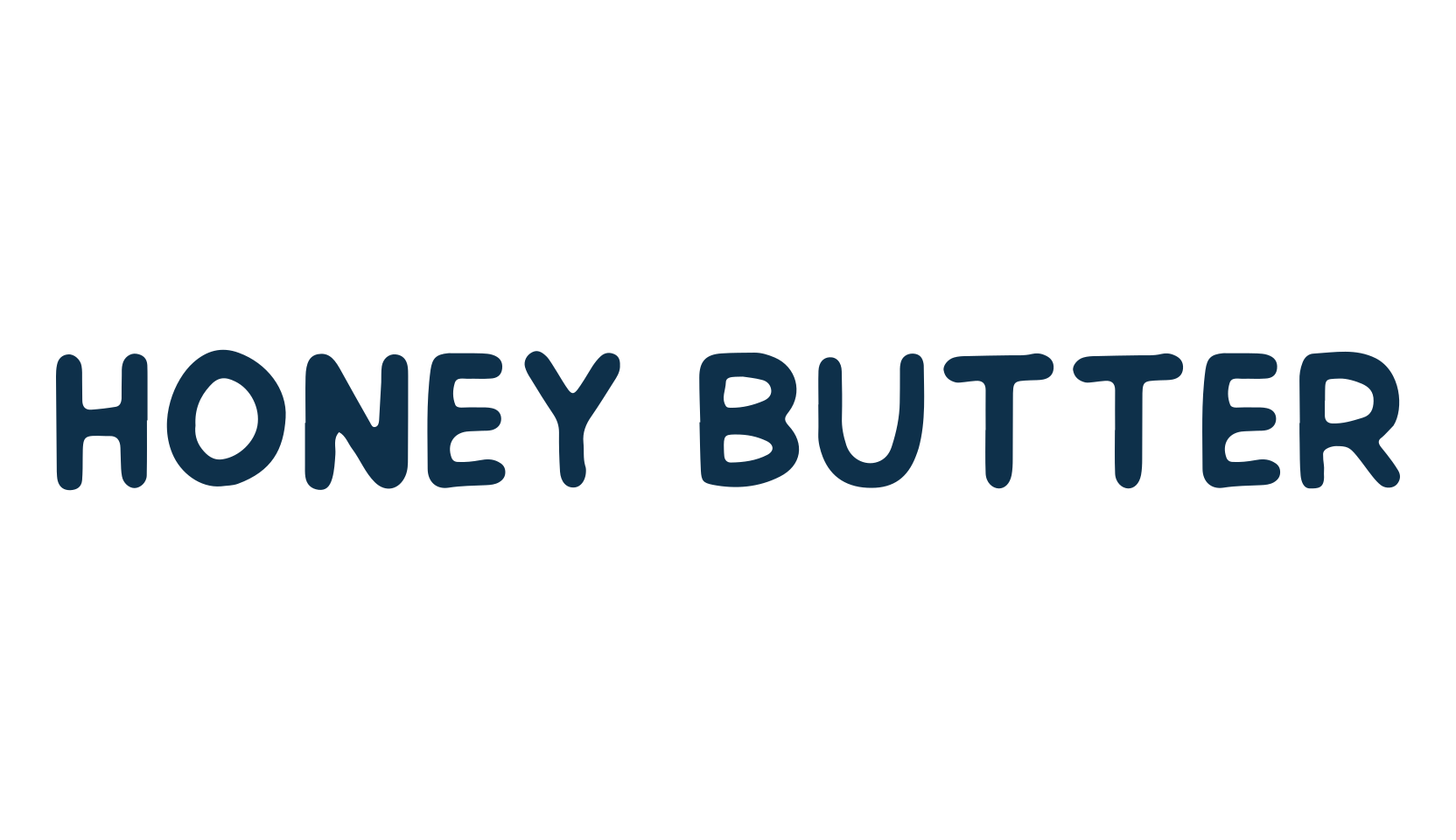 Honey Butter (honeybutter), cartoon font preview