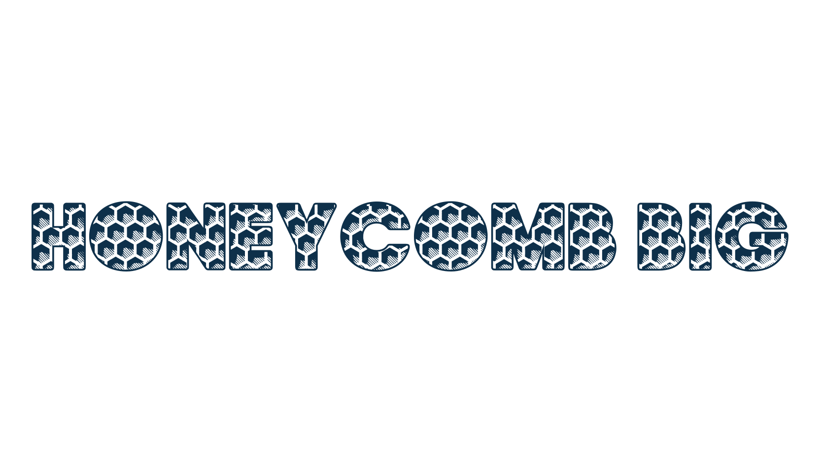 Honeycomb Big, fancy decorative font preview
