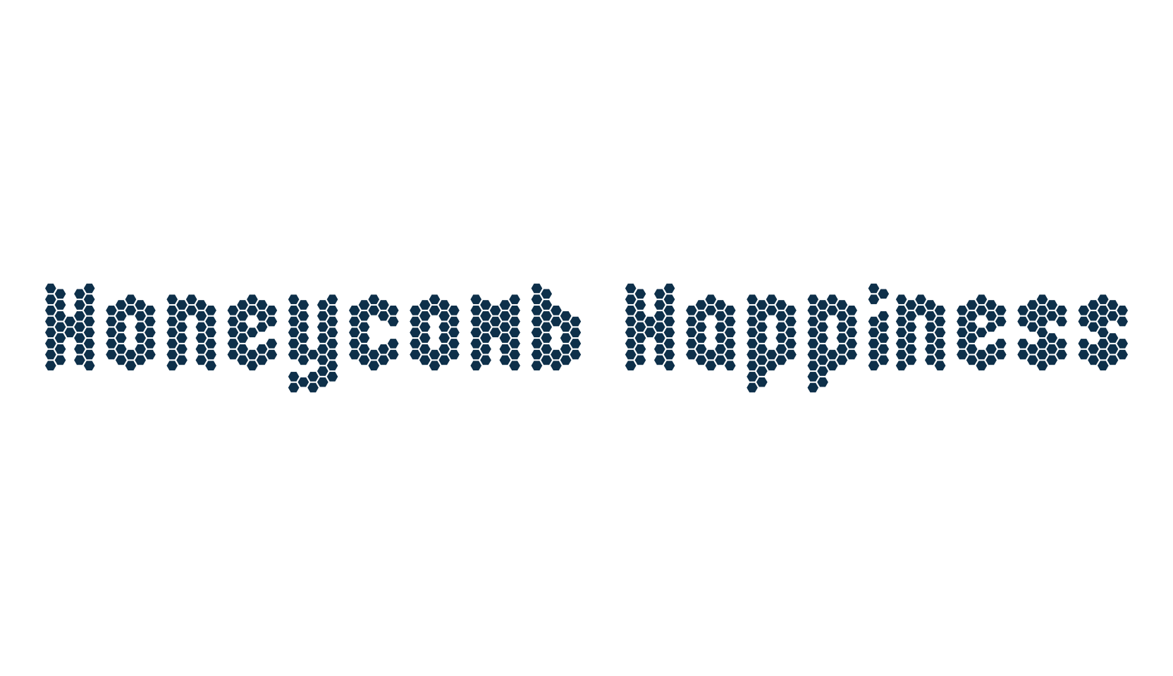 Honeycomb Happiness, decorative font preview