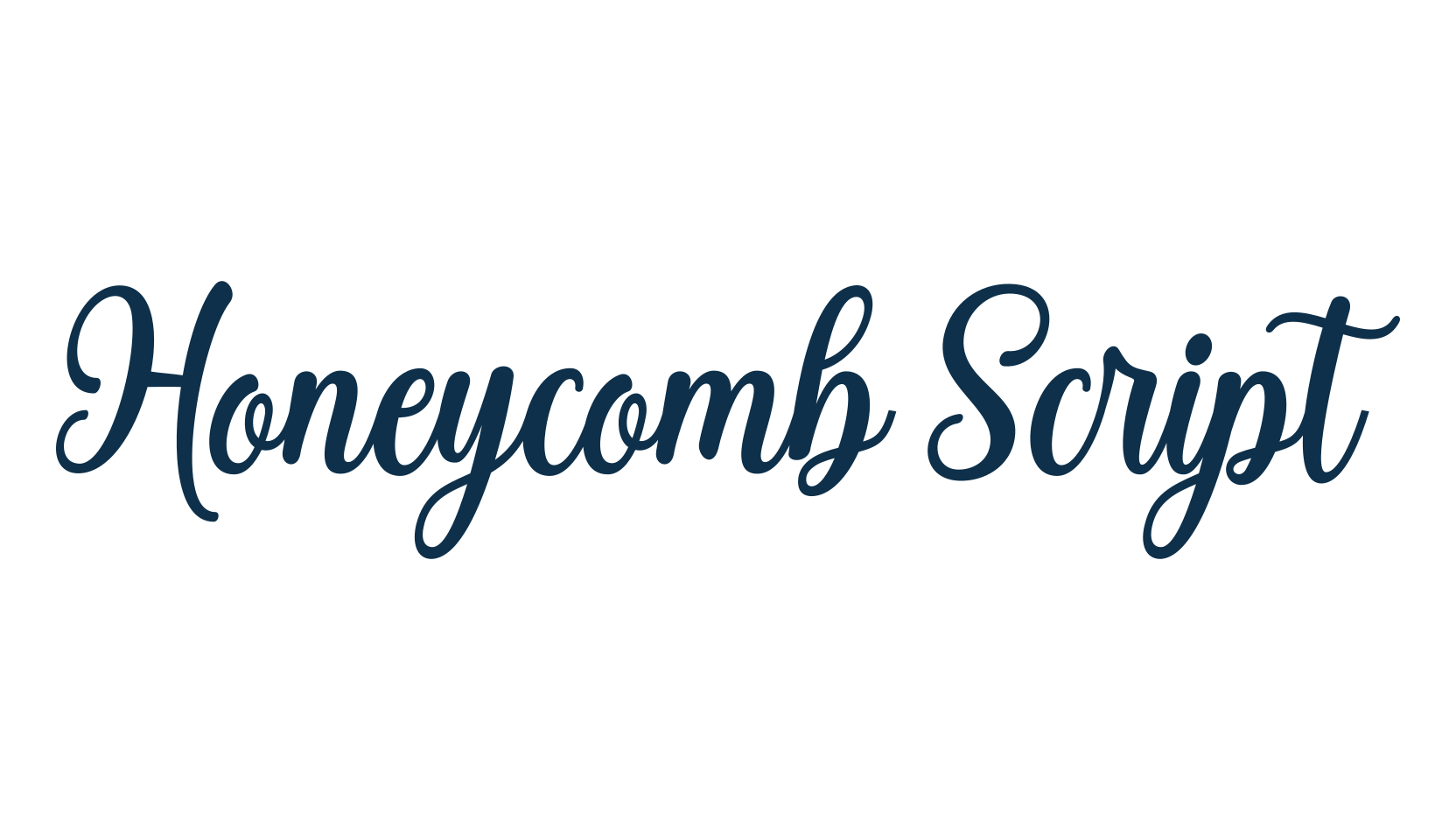 Honeycomb Script, script calligraphy fancy decorative font preview