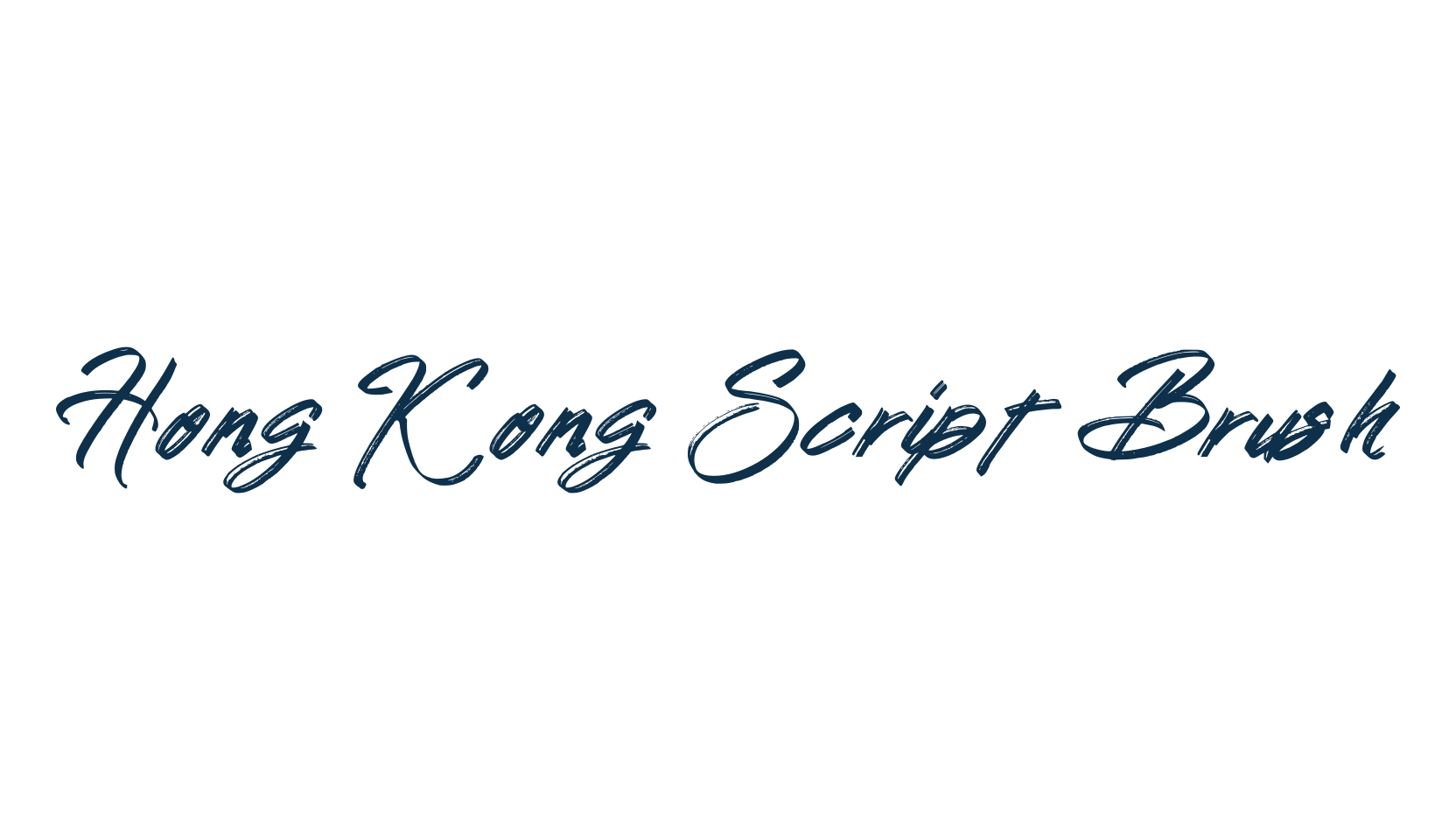 Hong Kong Script Brush, brush font preview