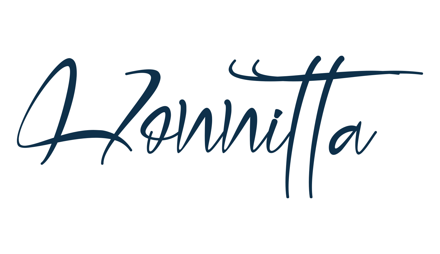 Honnitta, script handwritten fancy decorative calligraphy font preview
