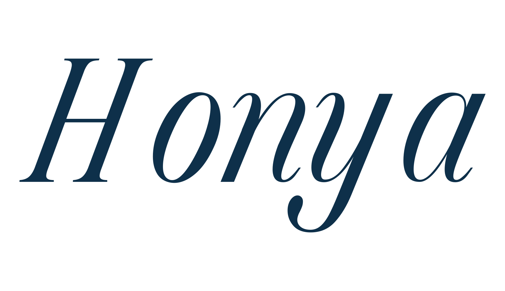 Honya, basic serif font preview