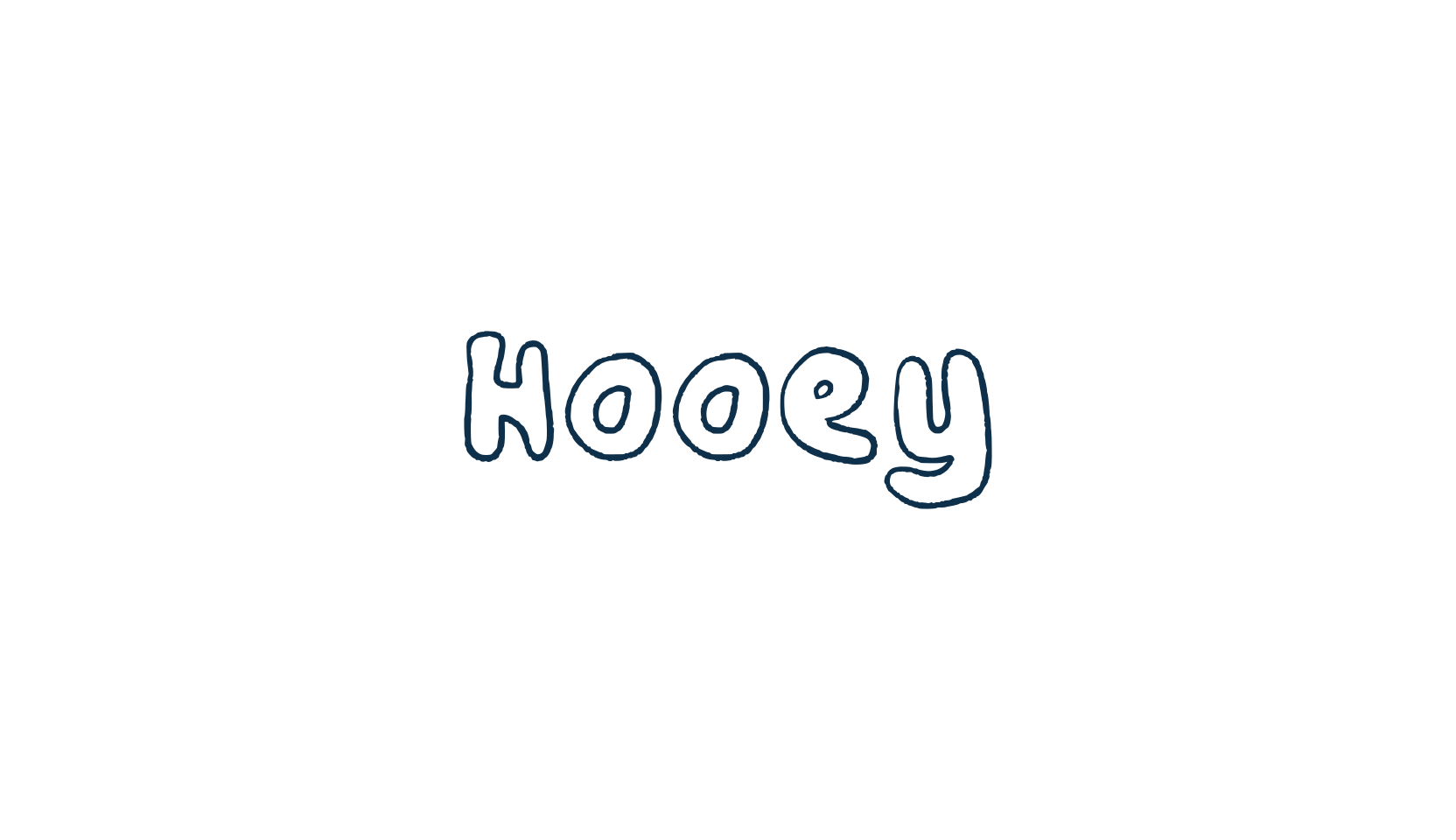 Hooey, cartoon font preview