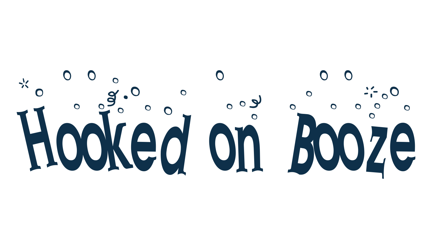 Hooked on Booze, display market font preview