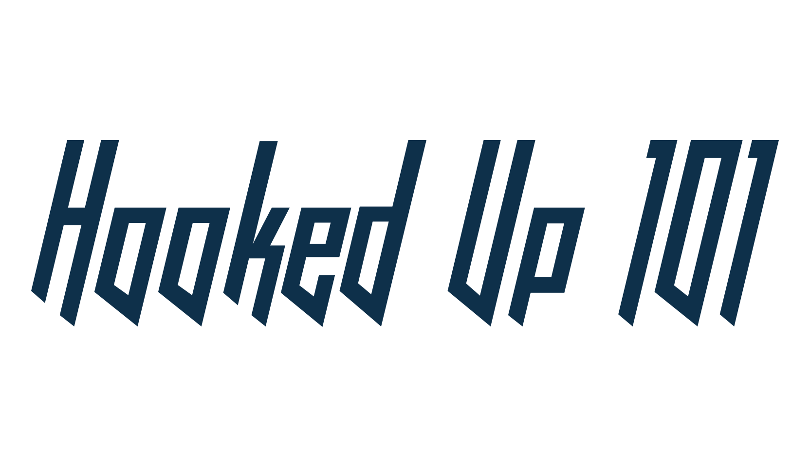 Hooked Up 101, gothic modern font preview