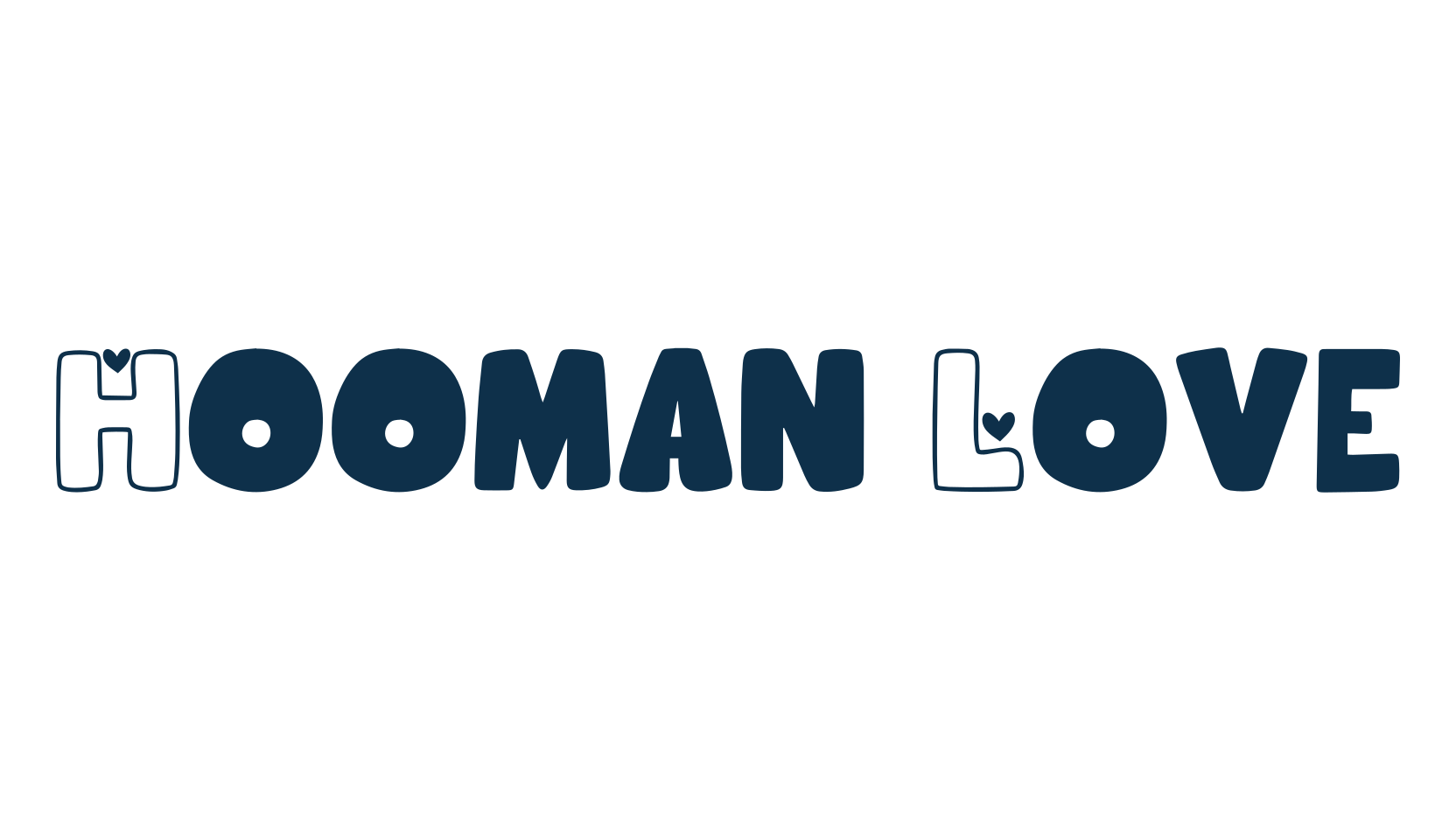 Hooman Love, fancy decorative font preview