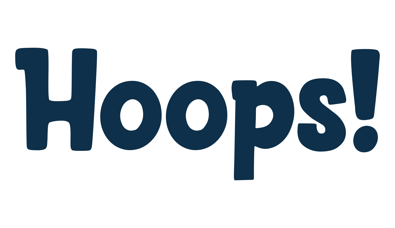 Hoops!, fancy cartoon decorative font preview