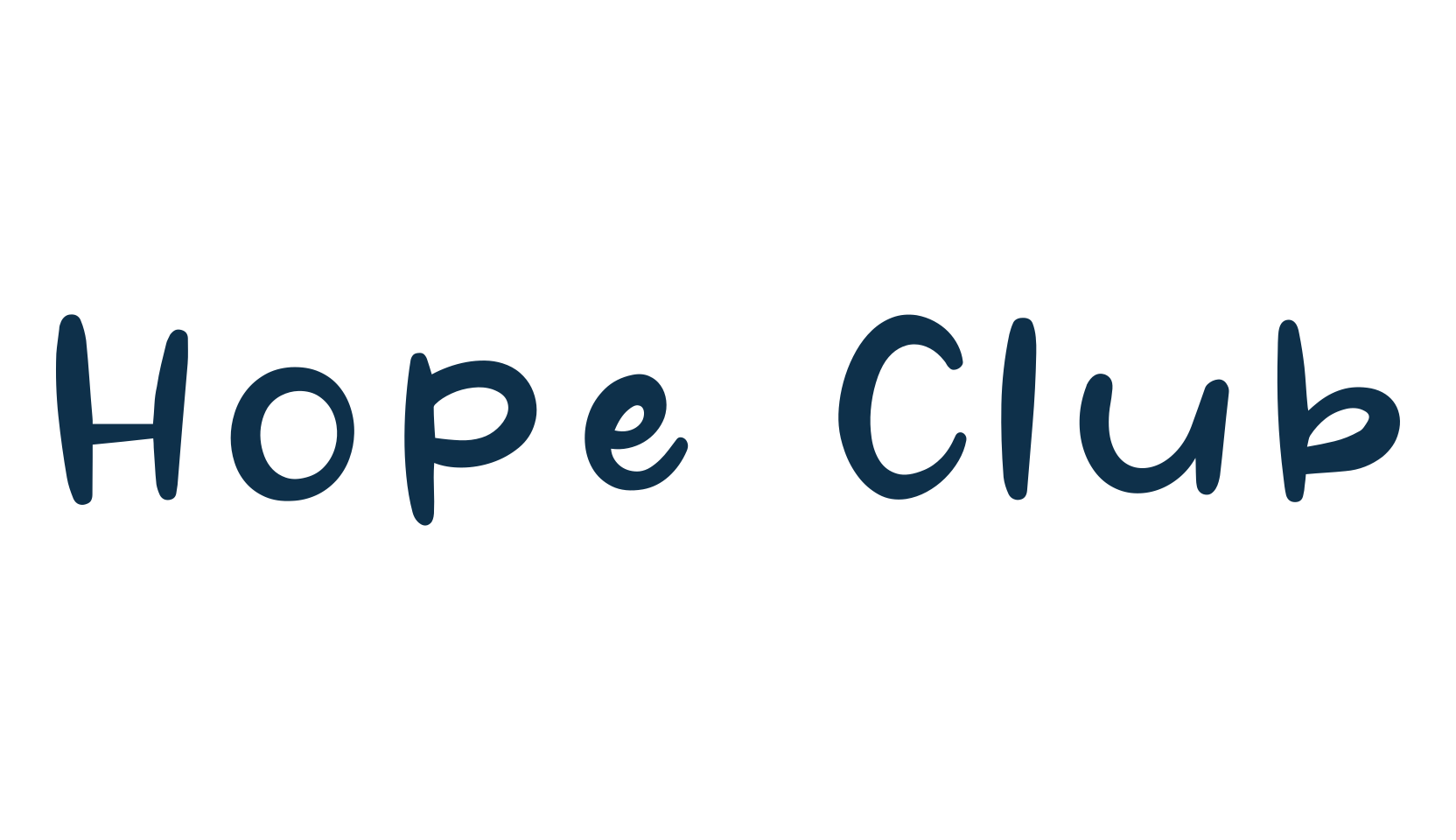 Hope Club, fancy decorative font preview