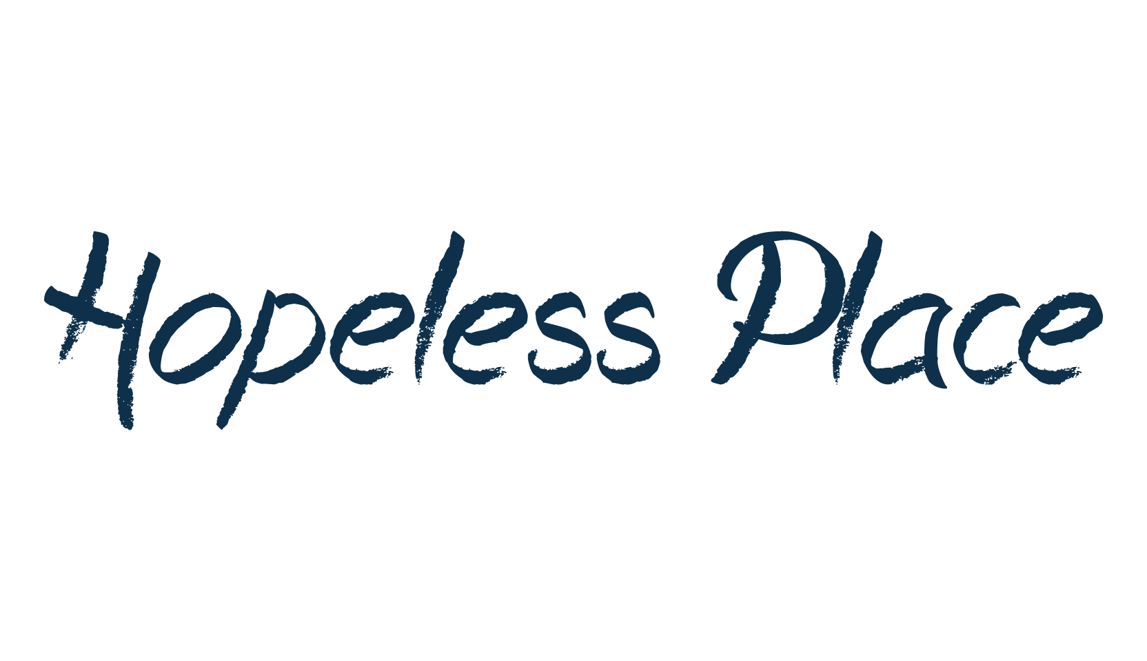 Hopeless Place, handwriting font preview