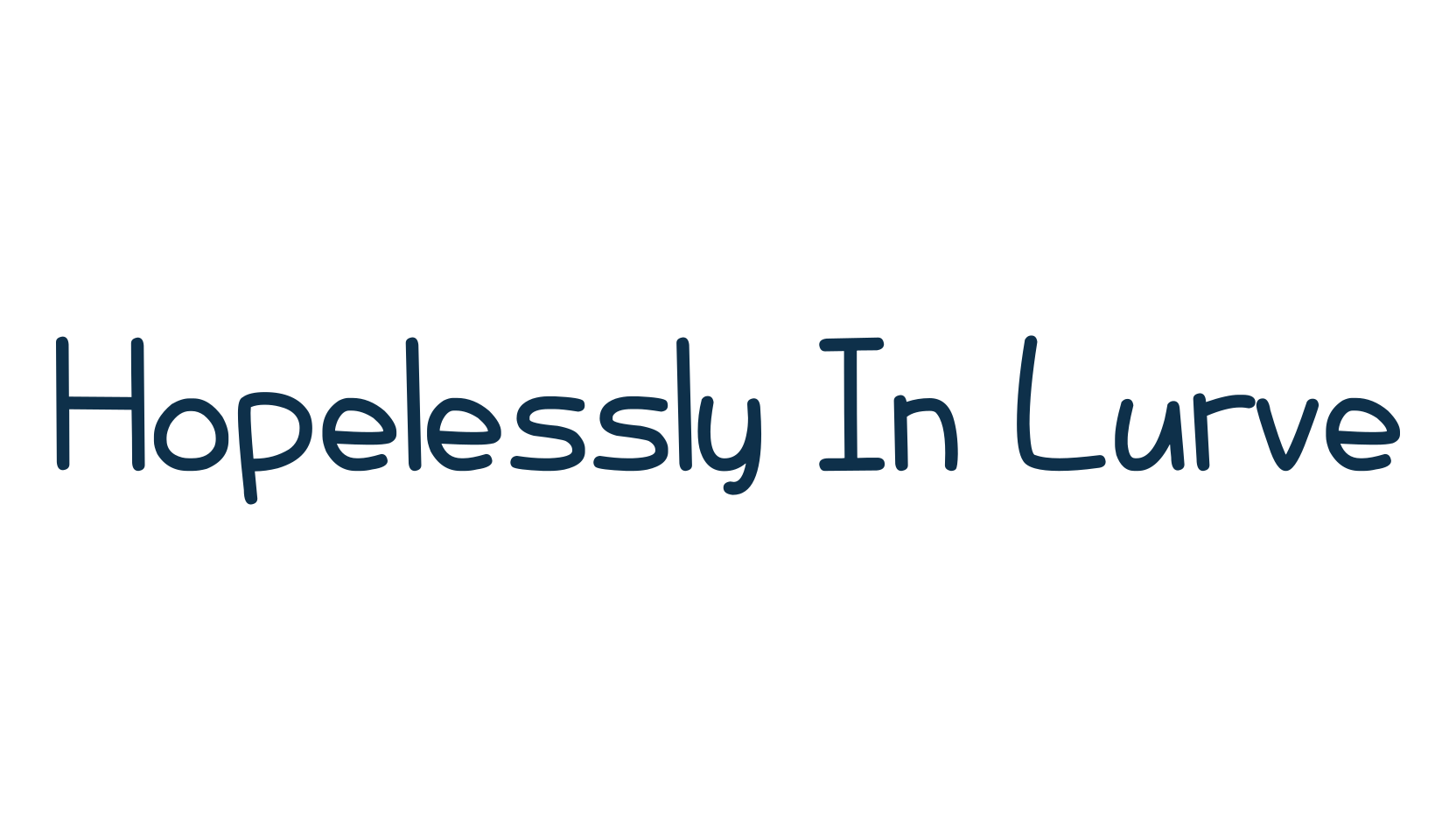 Hopelessly In Lurve, handwriting font preview