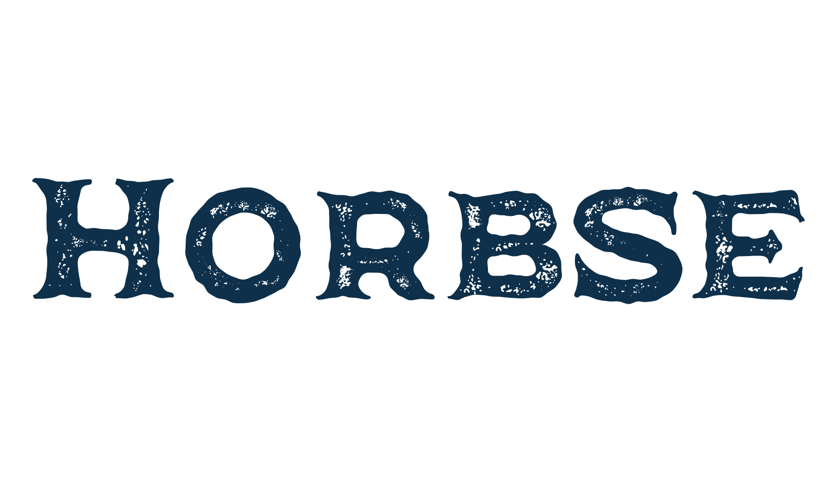 Horbse, fancy eroded decorative font preview
