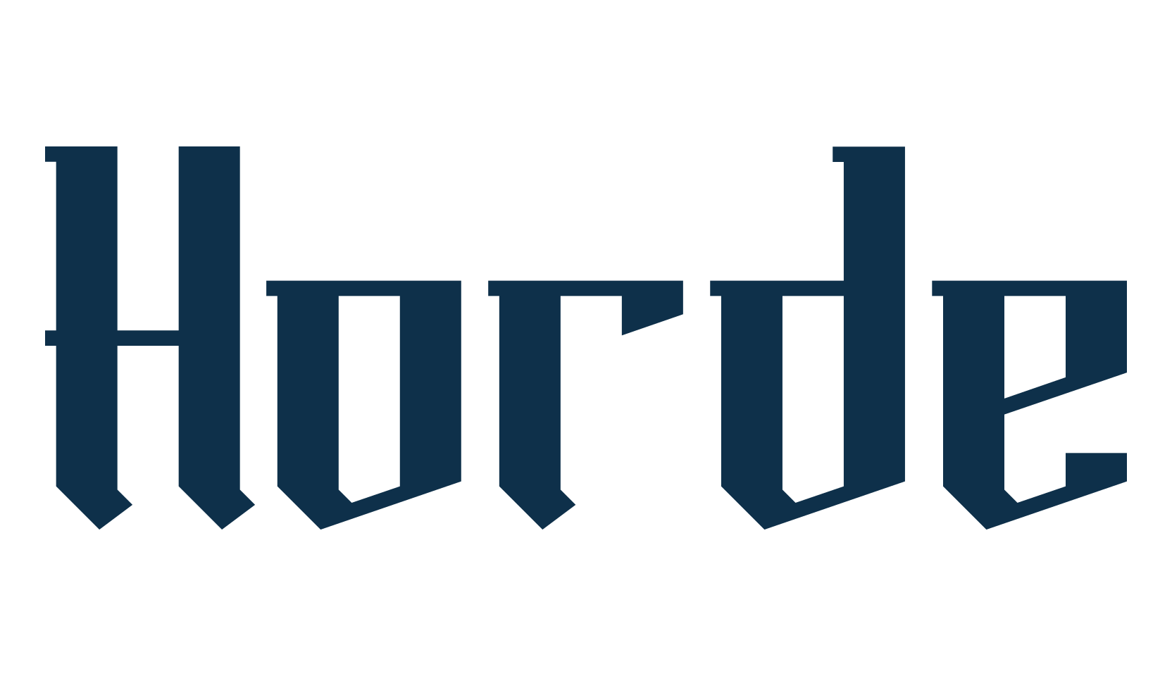 Horde, gothic modern font preview