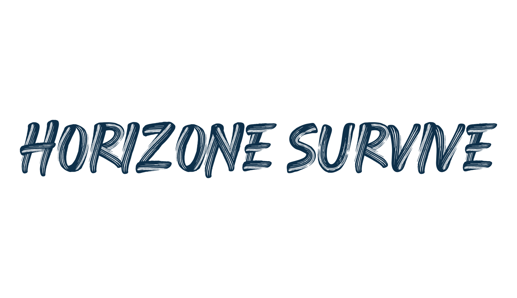Horizone Survive, script brush fancy decorative calligraphy font preview