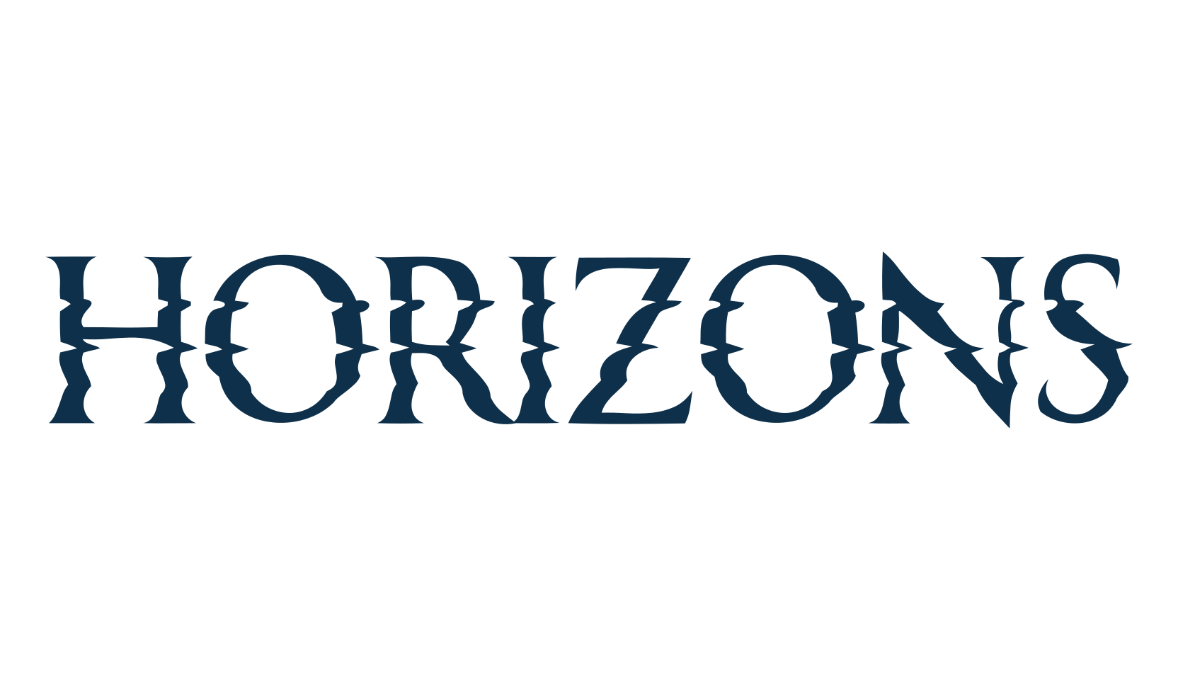Horizons, fancy distorted decorative font preview
