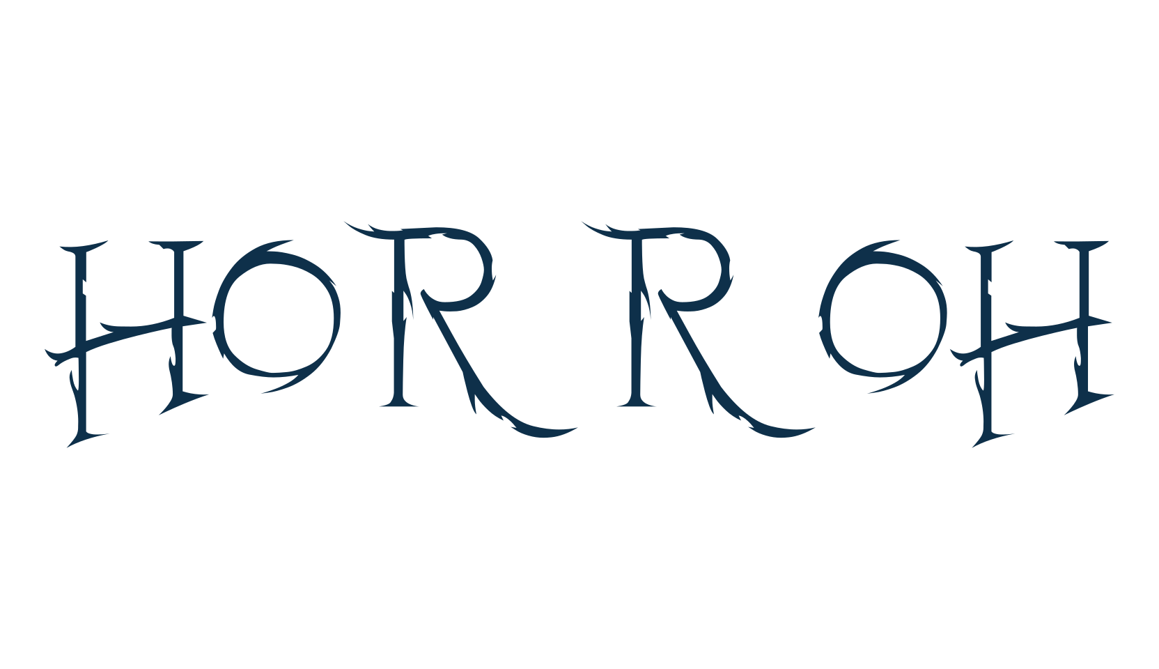Horroh, halloween font preview