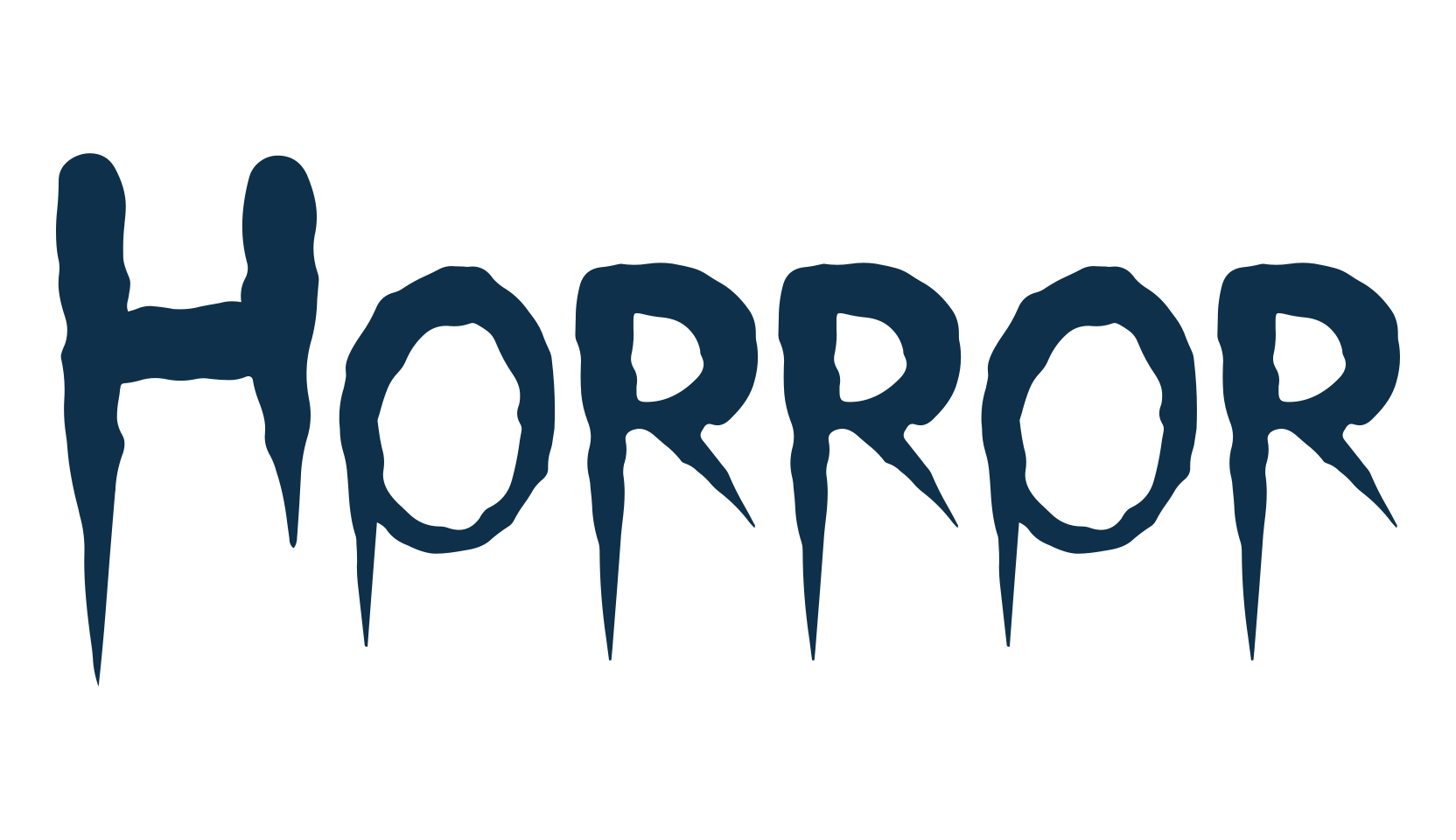 Horror, holiday halloween fancy decorative horror font preview