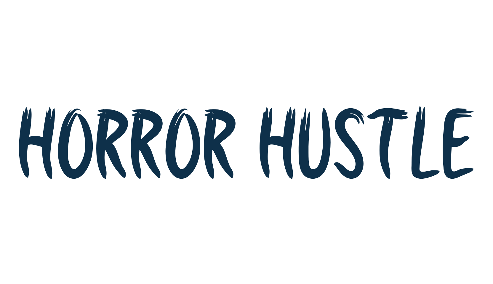 Horror Hustle, holiday halloween fancy decorative horror font preview