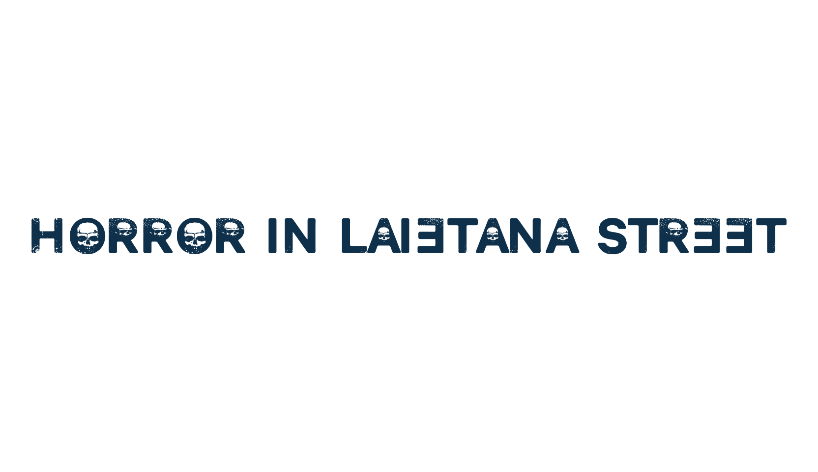 Horror in Laietana Street, halloween font preview