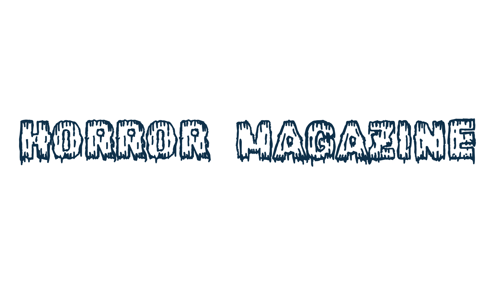 Horror Magazine, holiday halloween fancy decorative horror font preview