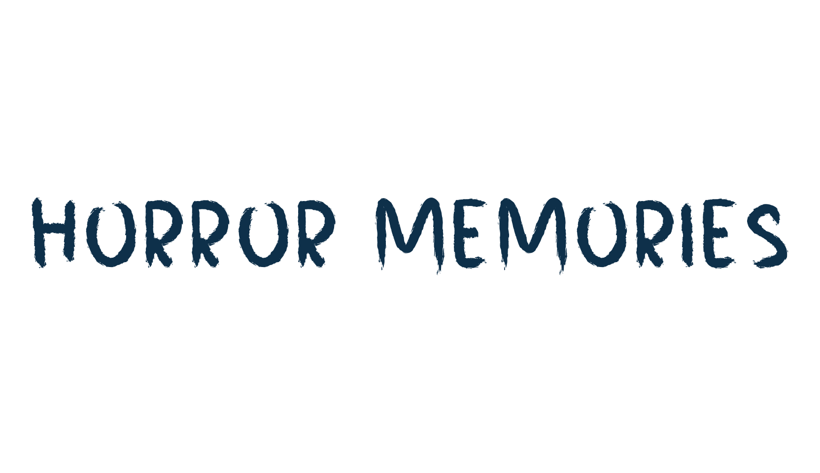 Horror Memories, script brush fancy decorative calligraphy font preview