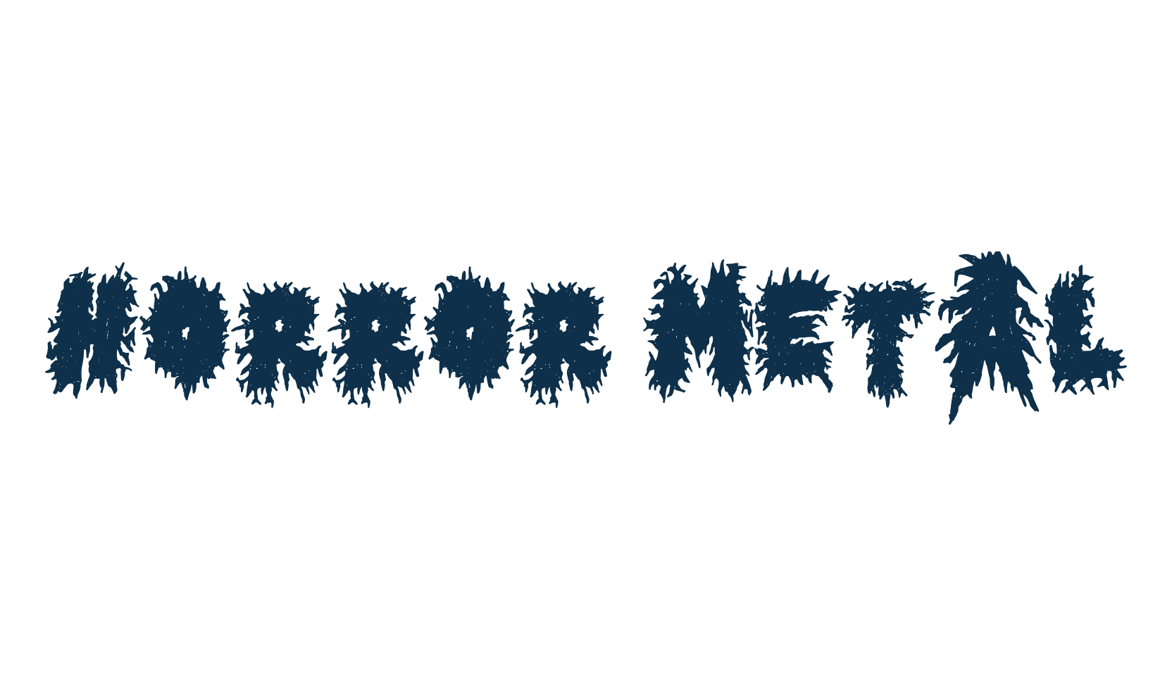 Horror Metal, halloween font preview