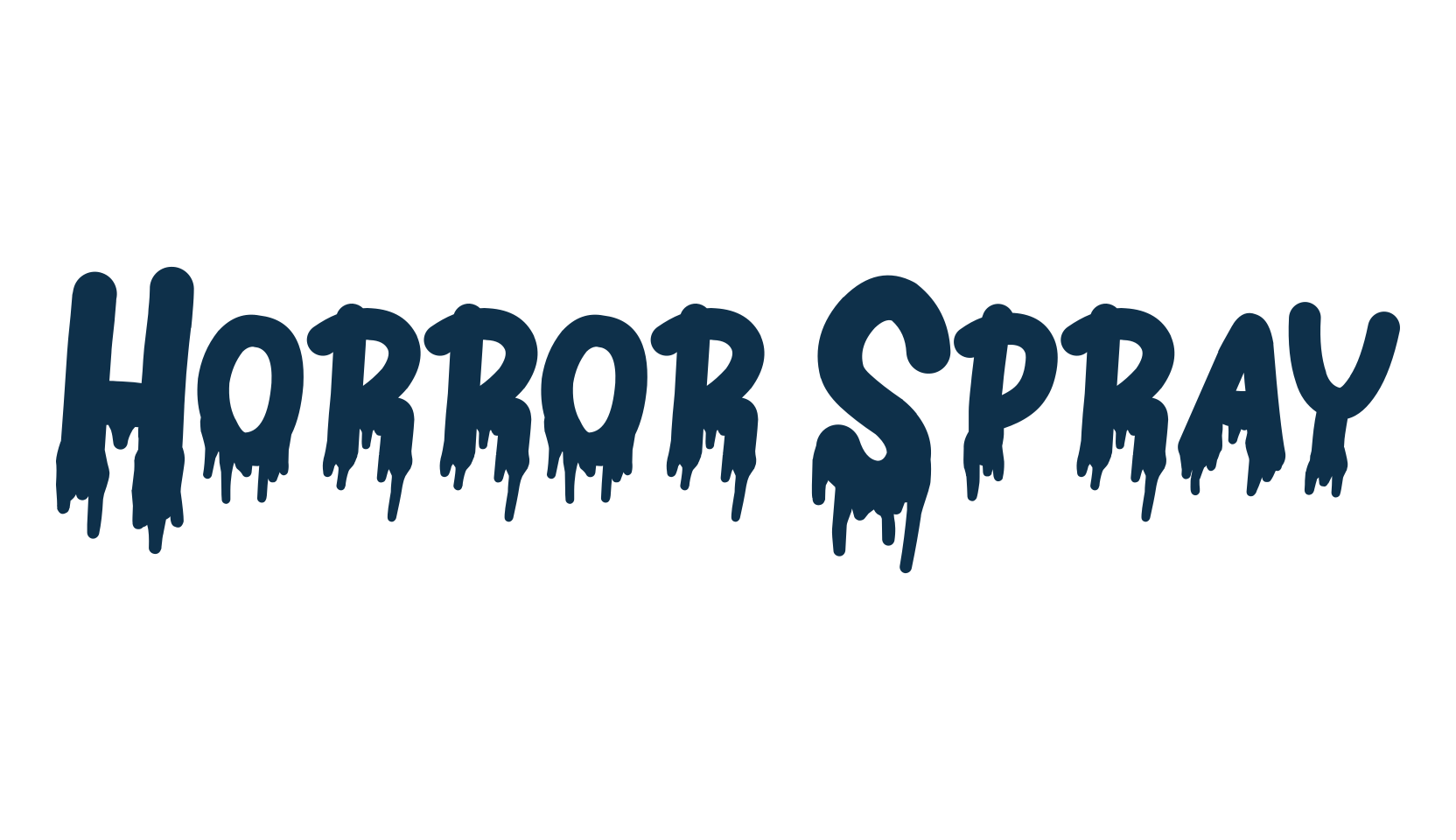 Horror Spray, display market font preview