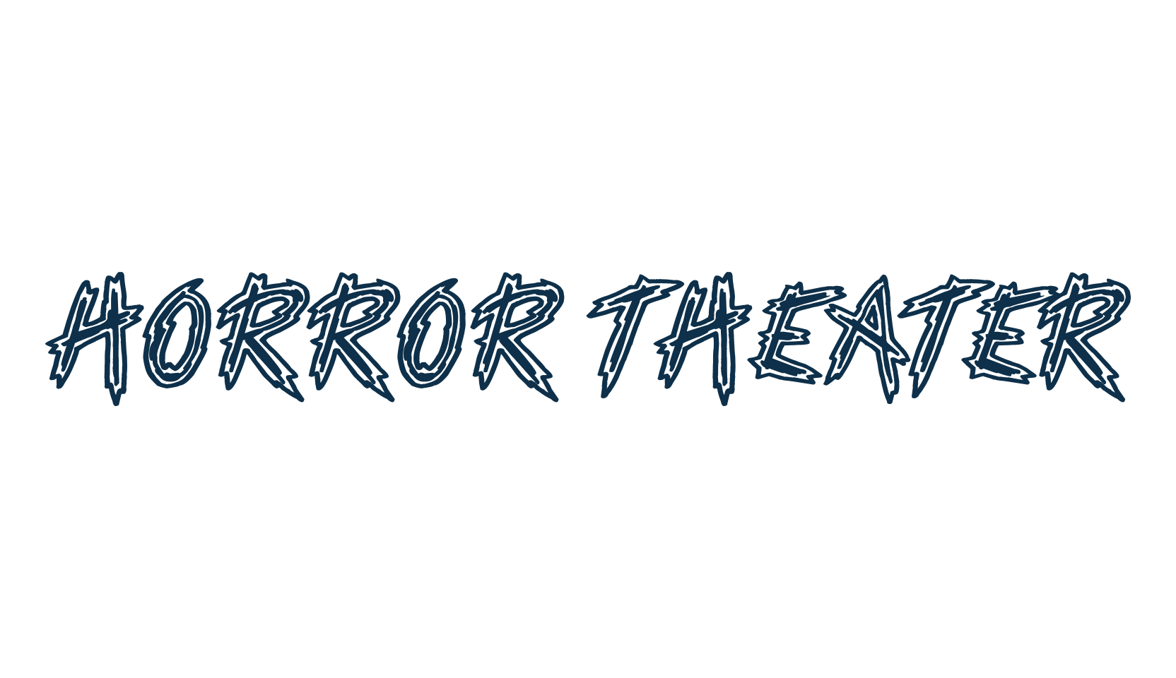 Horror Theater, holiday halloween fancy decorative horror font preview