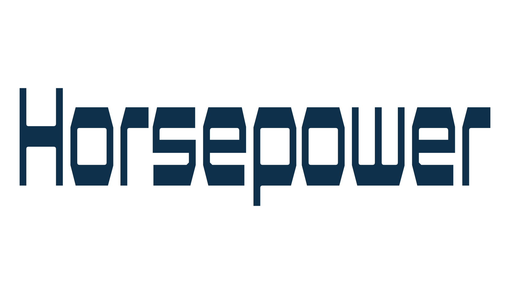 Horsepower, techno square sci-fi font preview