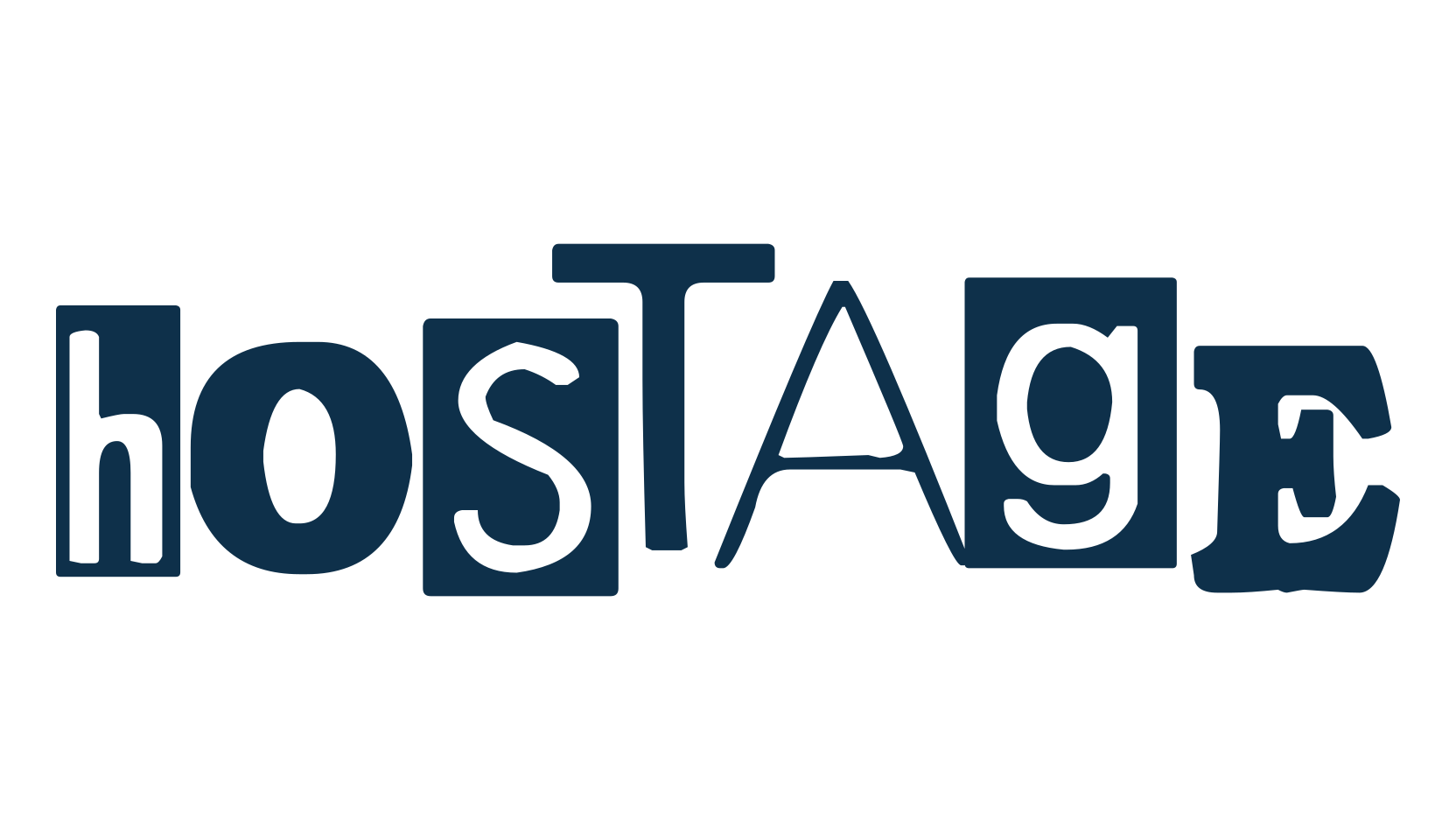 Hostage, fancy distorted decorative font preview