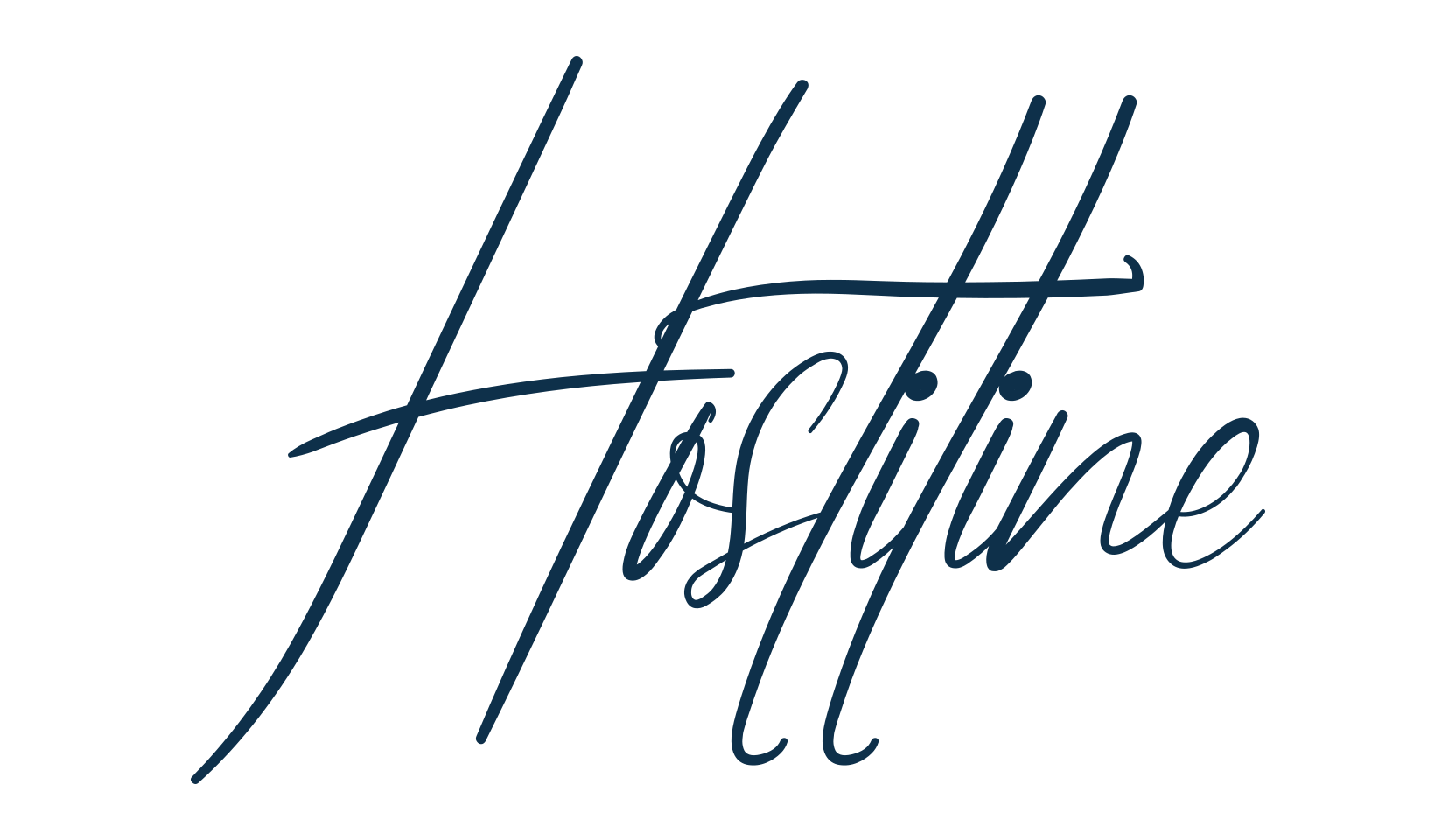 Hostiline, handwriting font preview