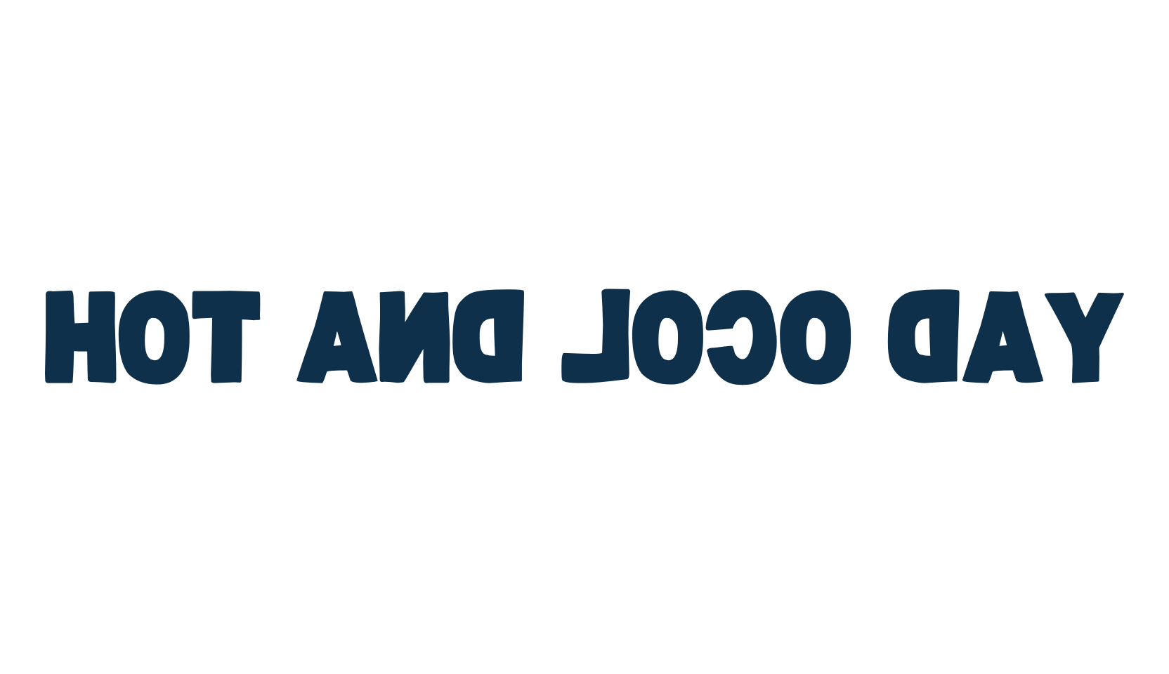 Hot And Loco Day, fancy distorted decorative font preview