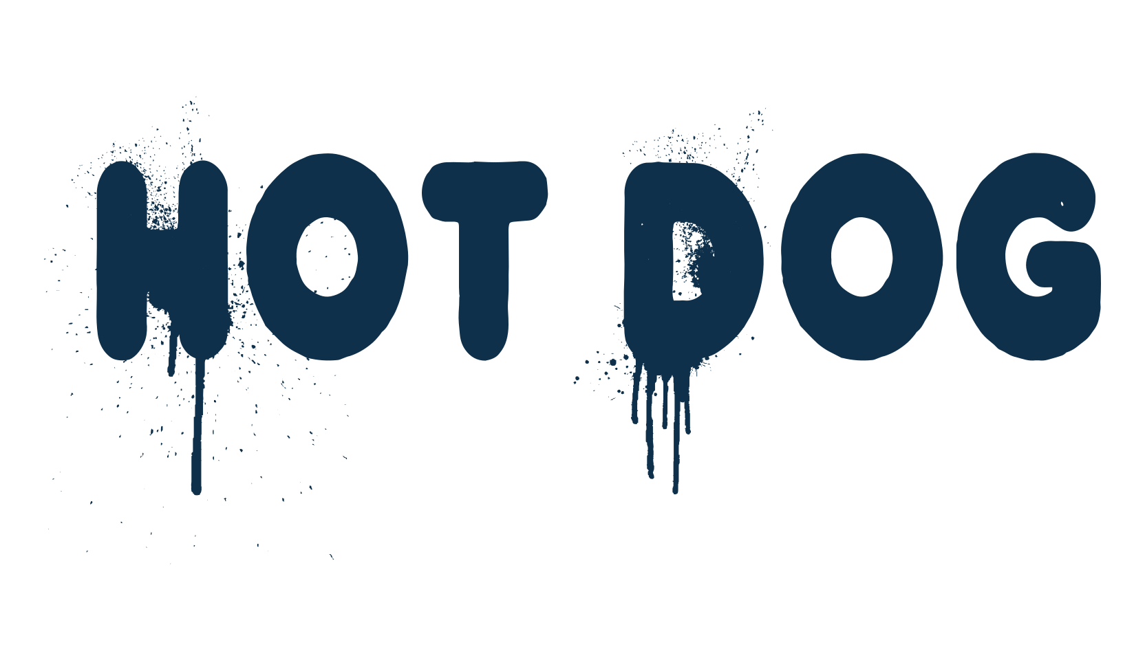 Hot Dog, fancy destroy decorative font preview