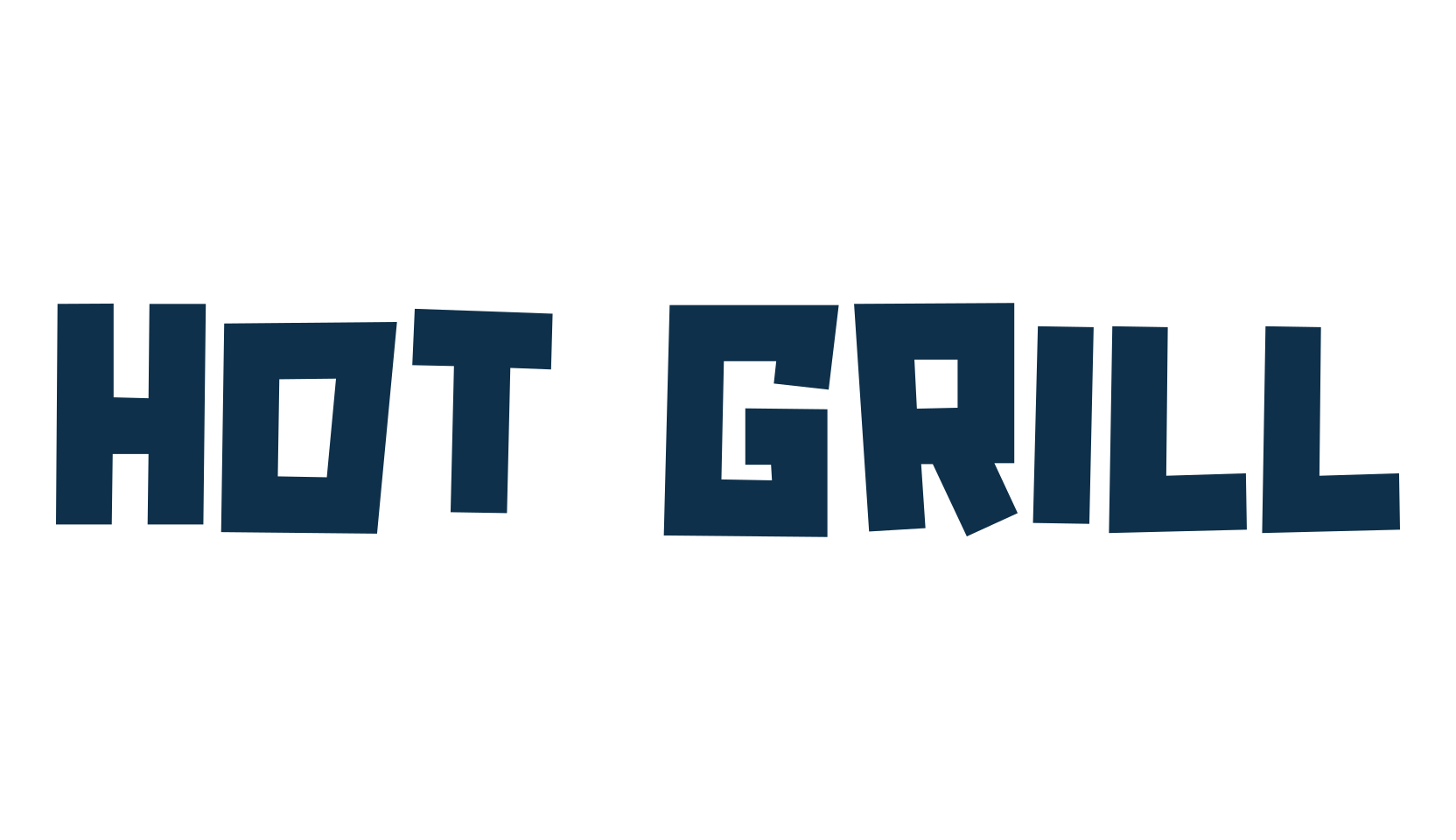 Hot Grill, cartoon font preview