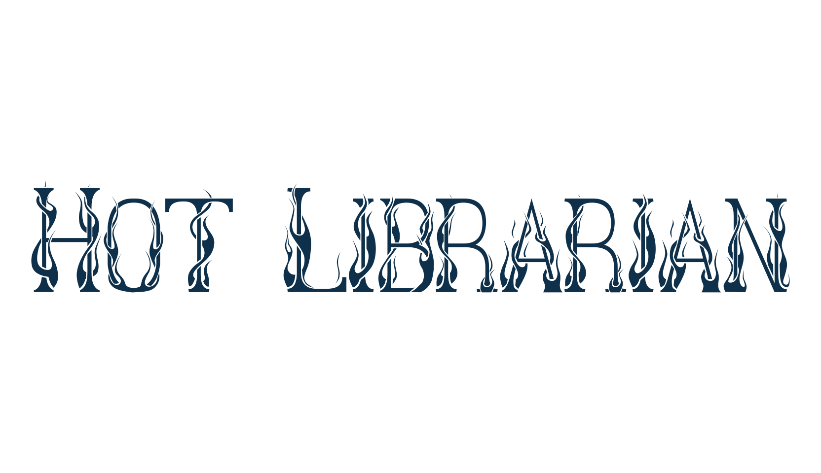 Hot Librarian, fancy fire, ice decorative font preview