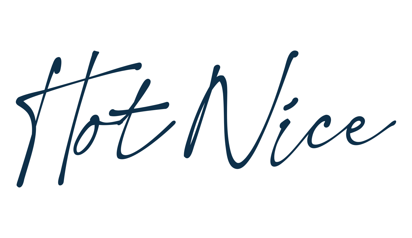 Hot Nice, script handwritten fancy decorative calligraphy font preview