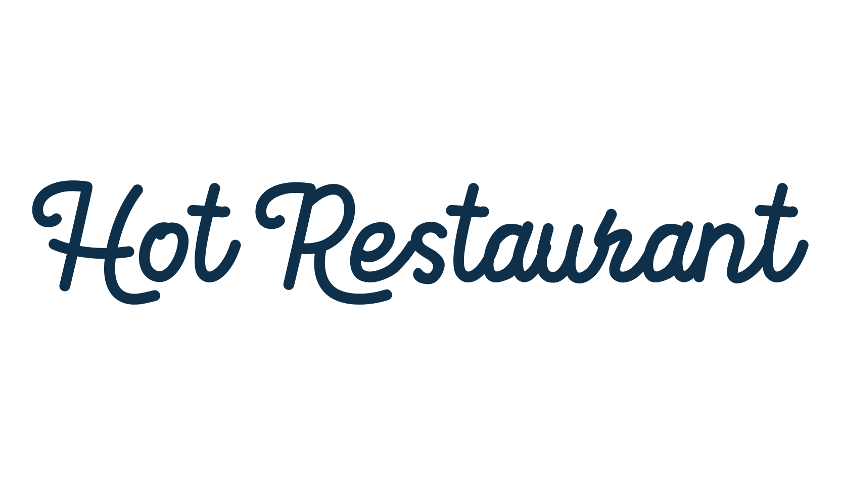 Hot Restaurant, fancy various decorative script calligraphy font preview