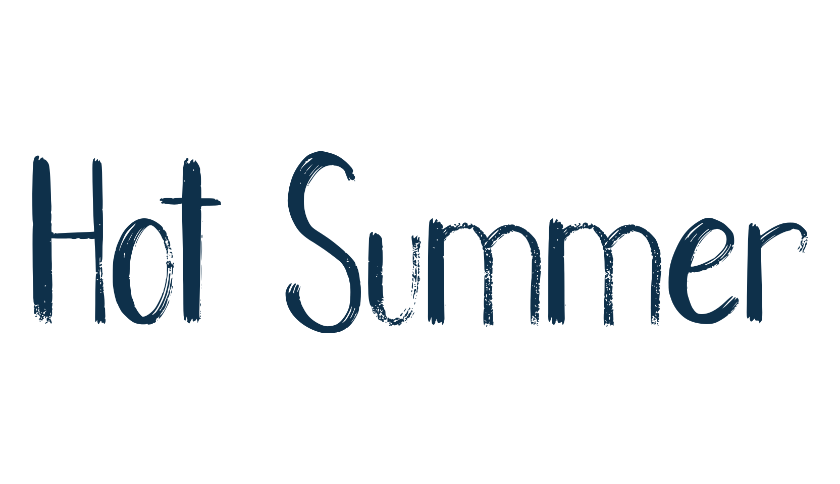 Hot Summer, script brush fancy decorative calligraphy font preview