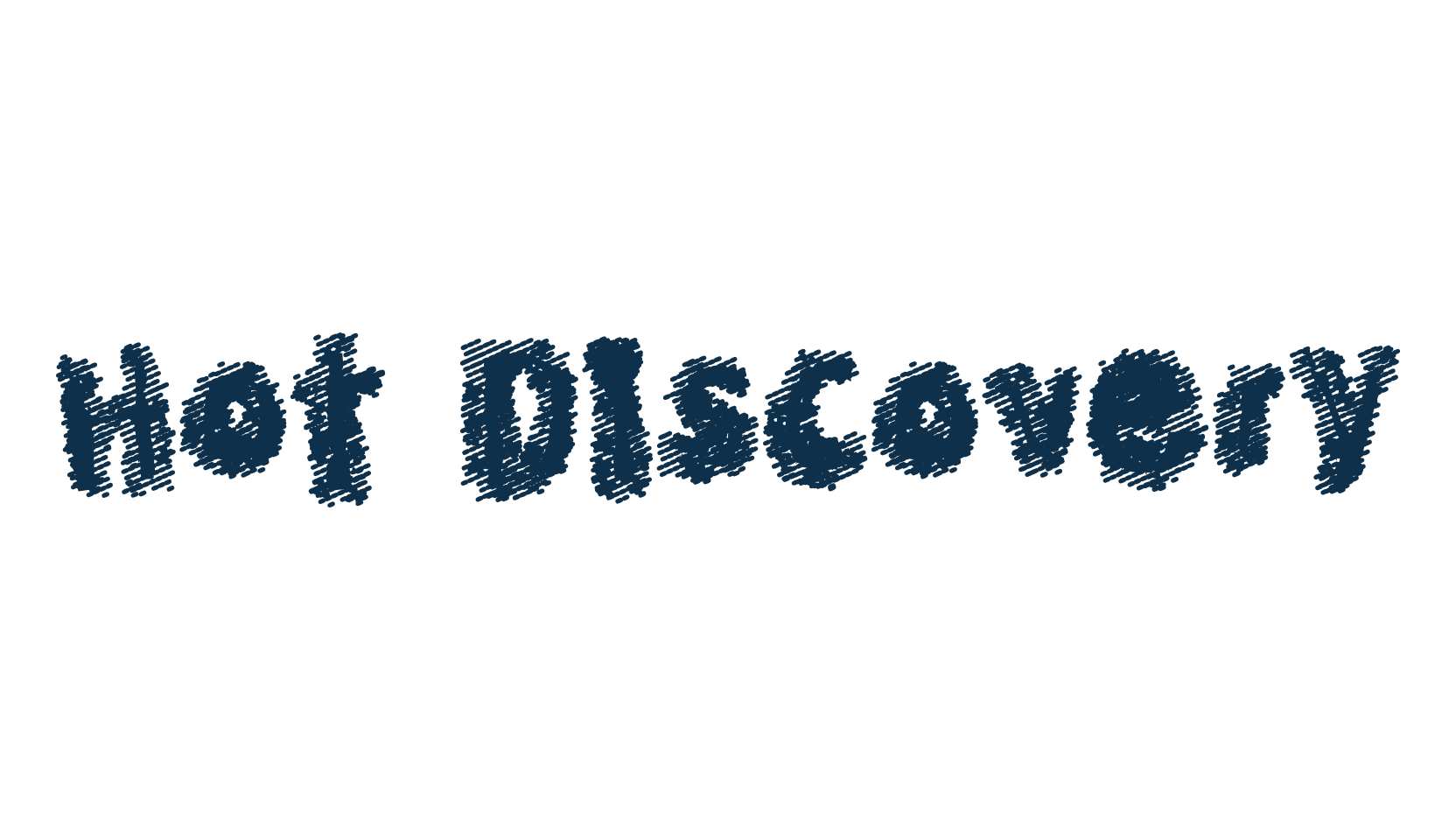 Hot Discovery, distorted font preview