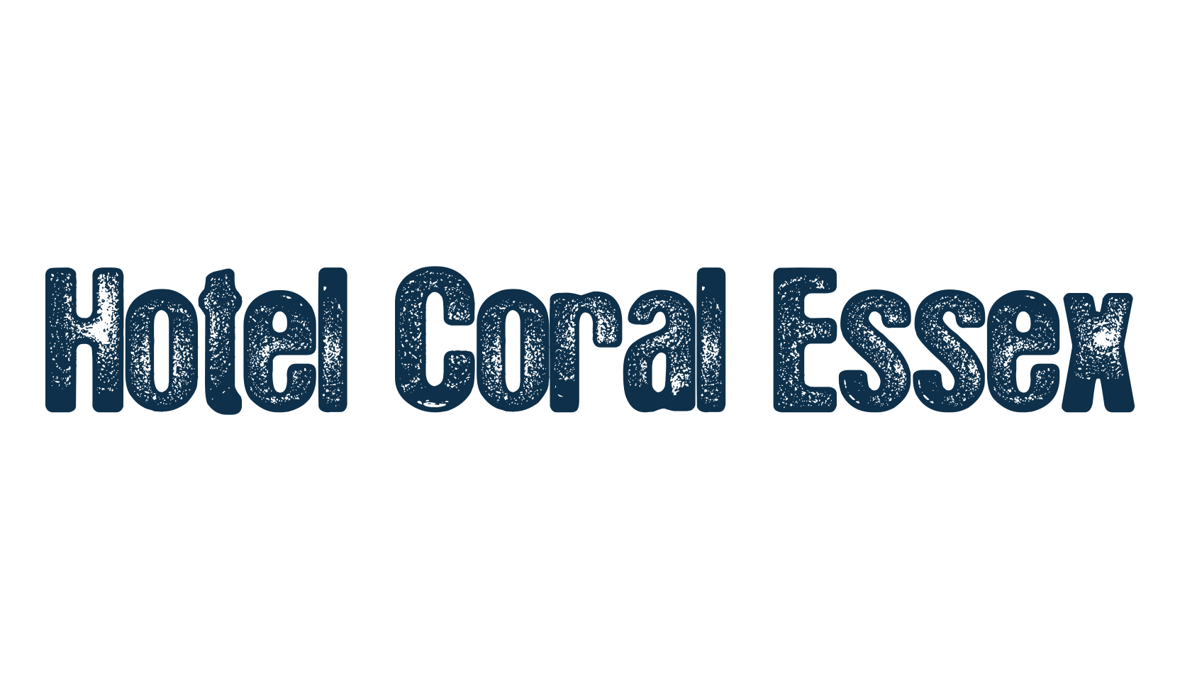 Hotel Coral Essex, eroded font preview