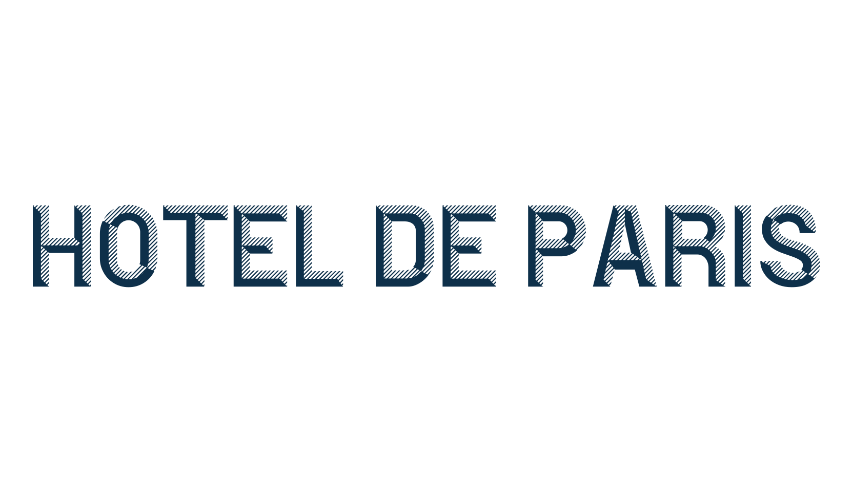 Hotel De Paris, fancy retro decorative font preview