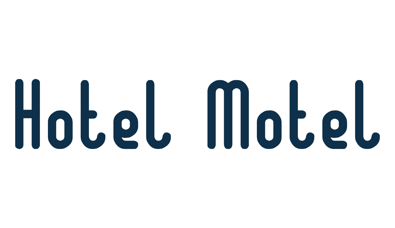 Hotel Motel, various font preview