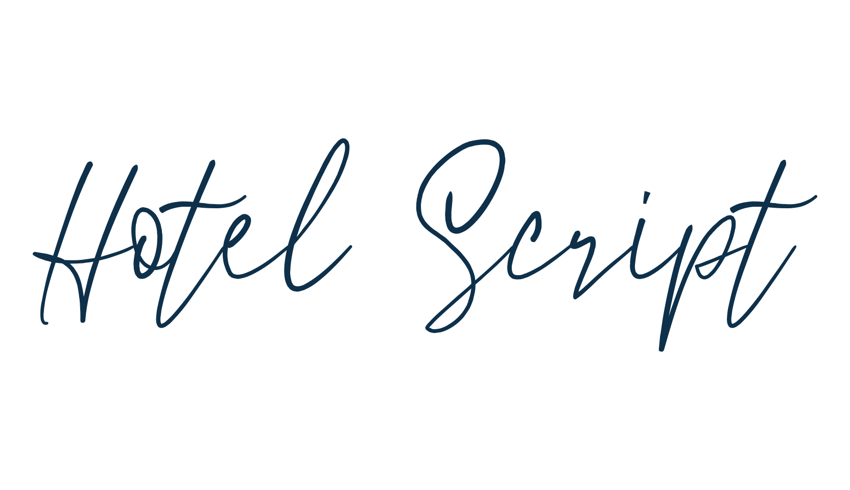 Hotel Script, handwriting font preview