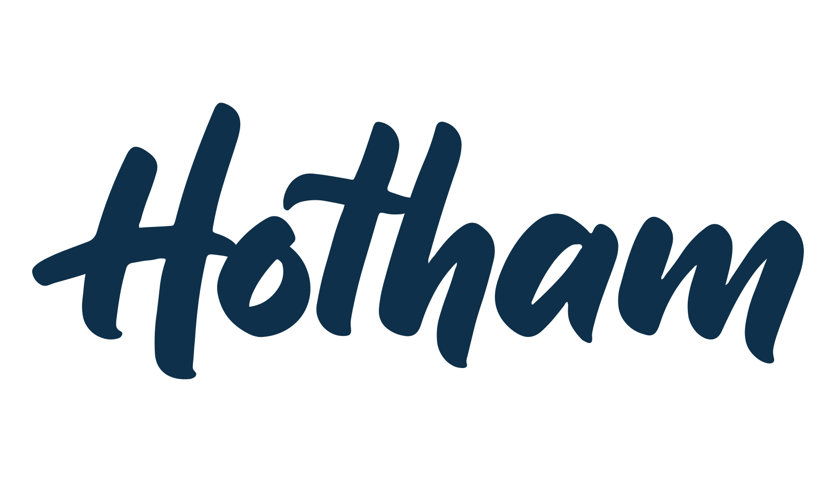 Hotham, handwriting font preview