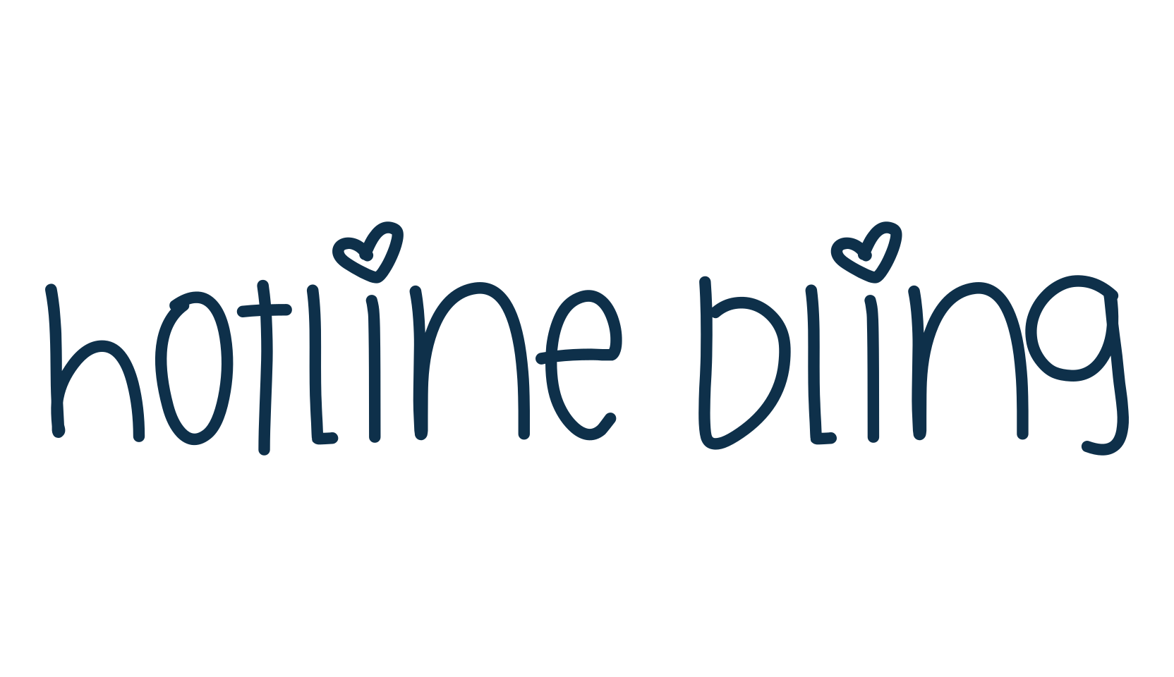 Hotline Bling, handwriting font preview