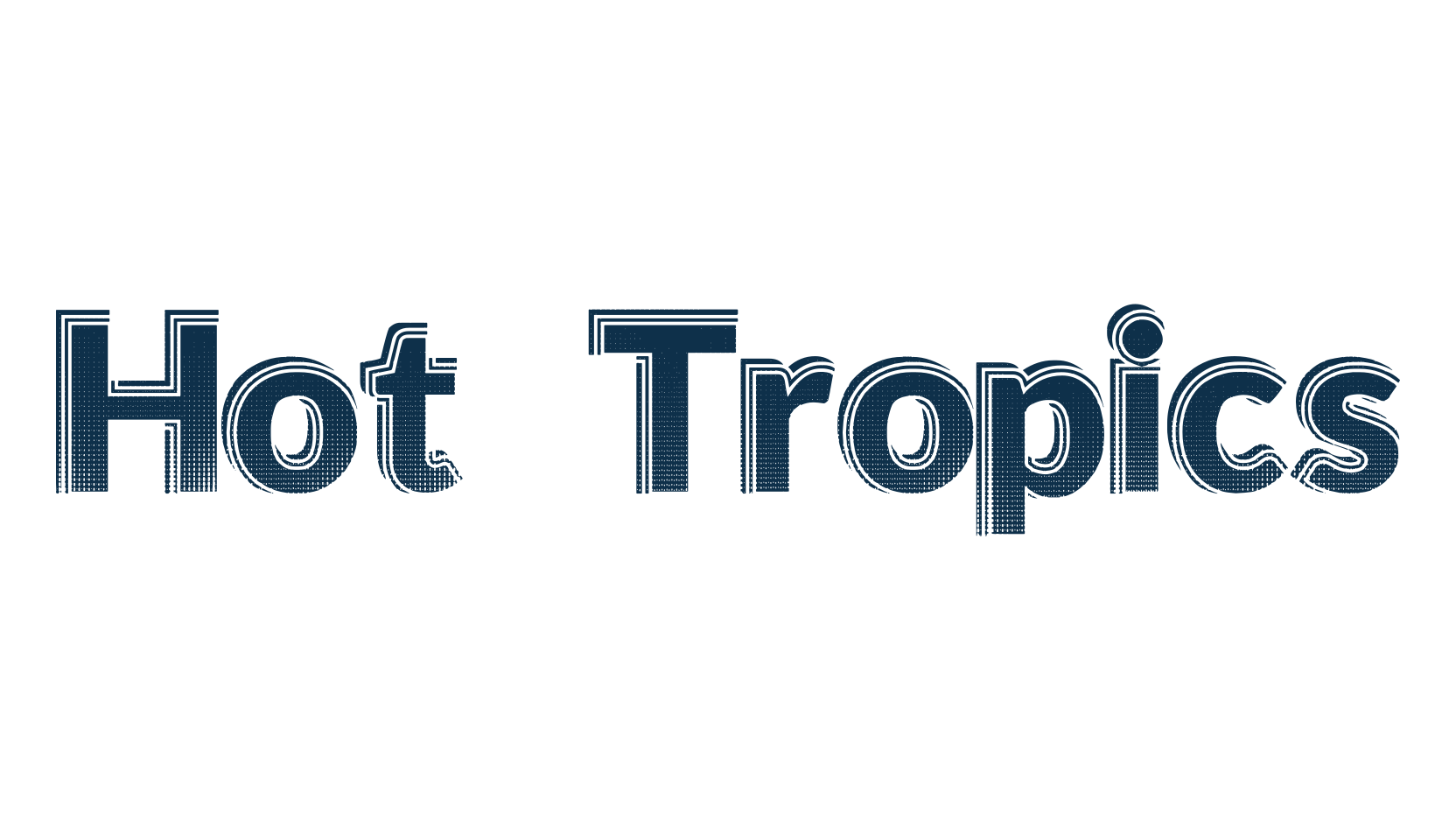 Hot Tropics, fancy various decorative font preview