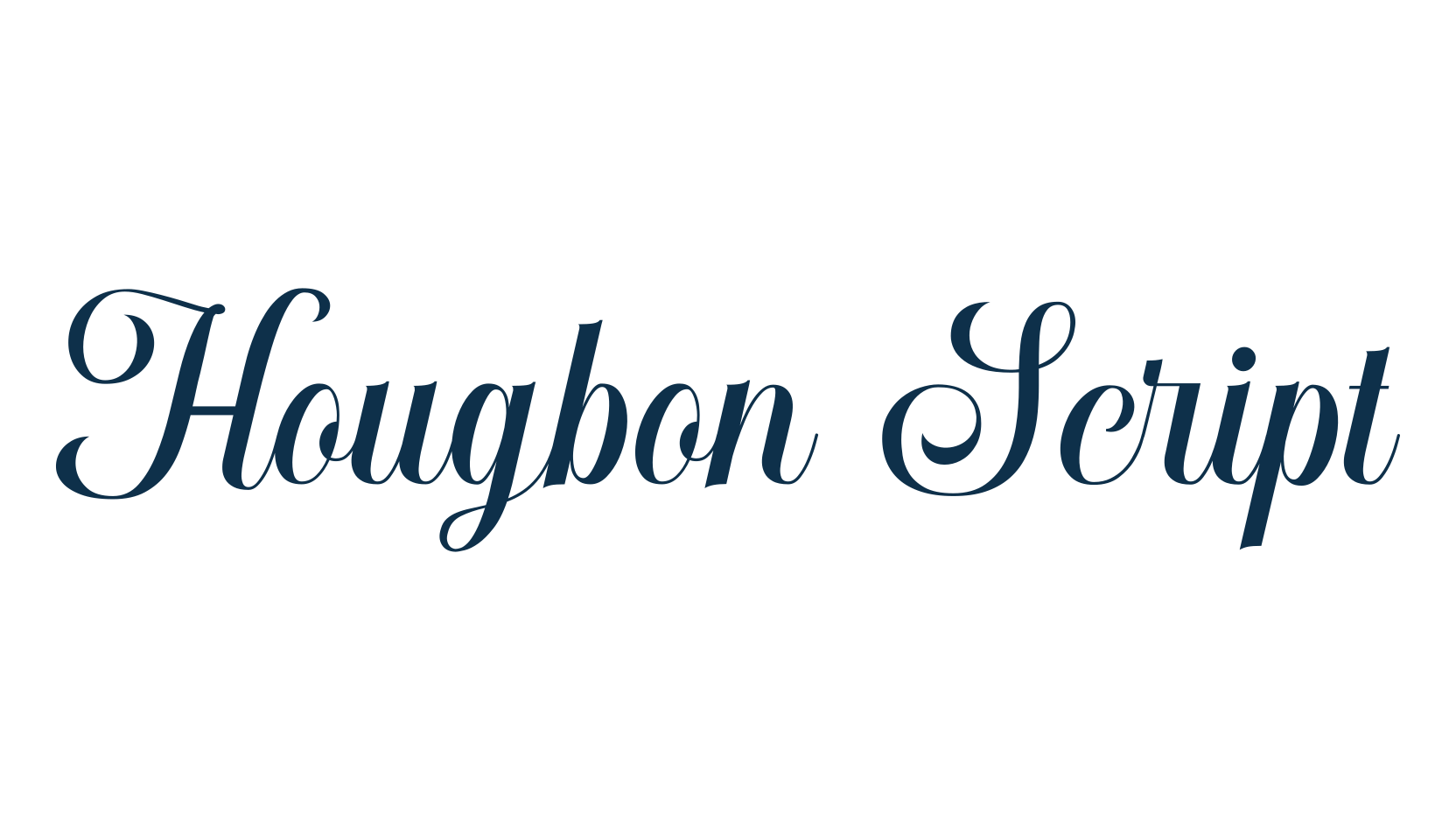 Hougbon Script, calligraphy font preview