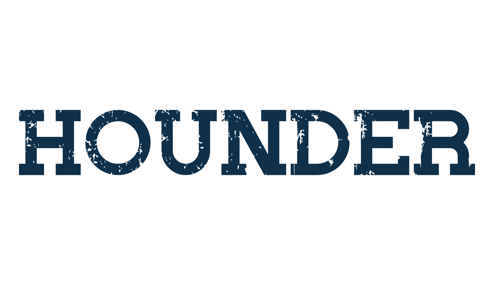 Hounder, fancy eroded decorative font preview