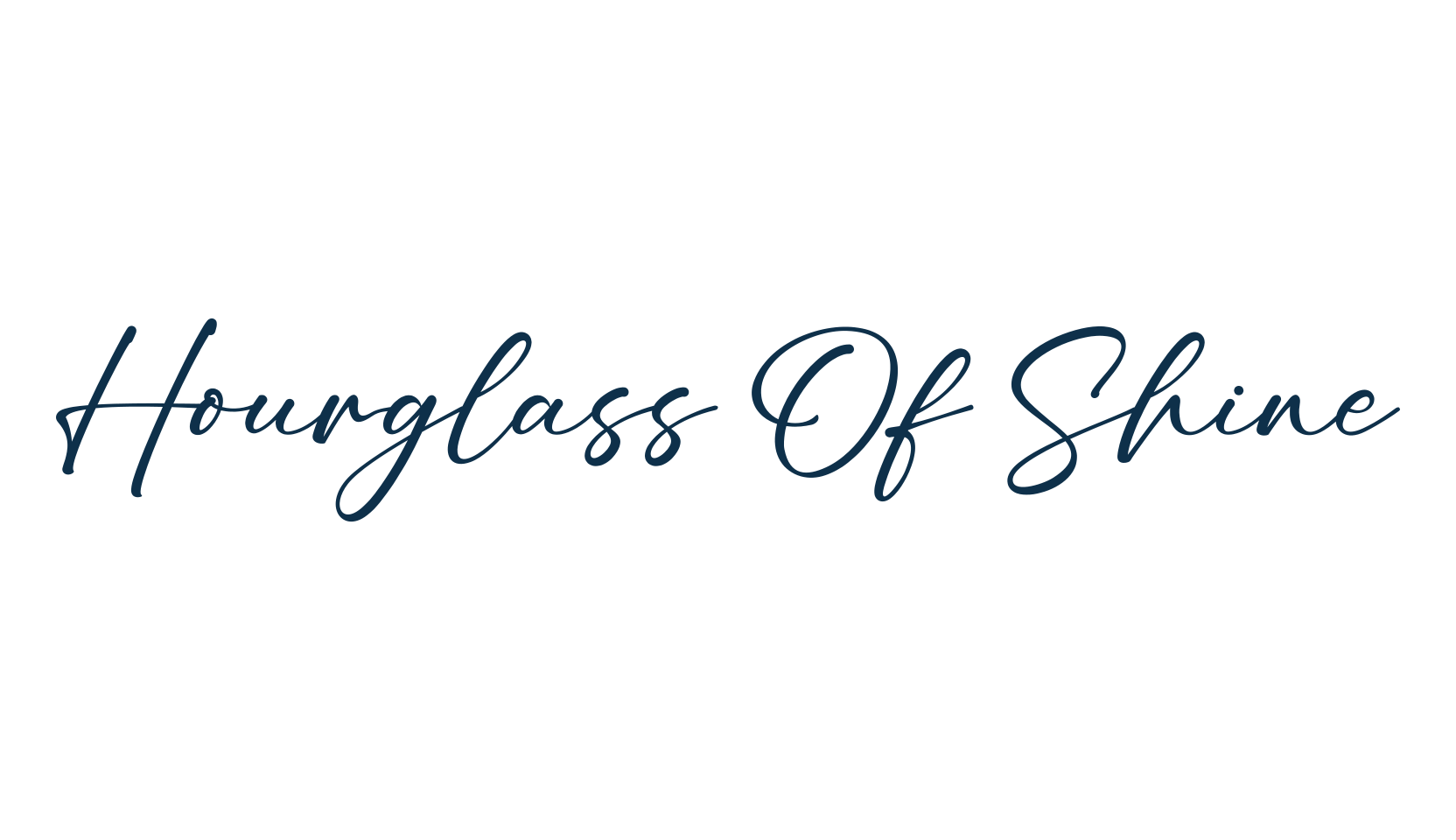 Hourglass Of Shine, handwriting font preview