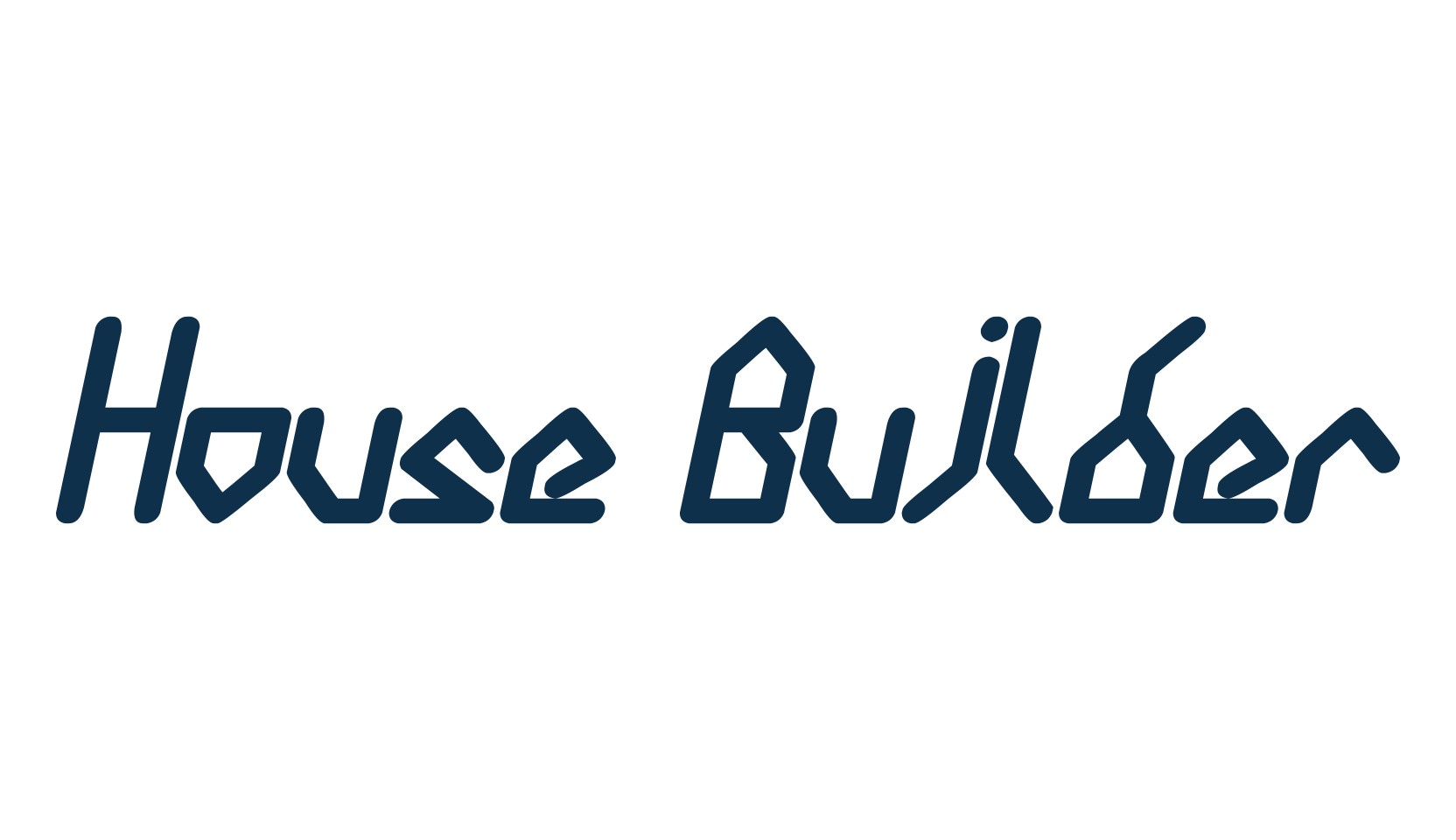 House Builder, various font preview
